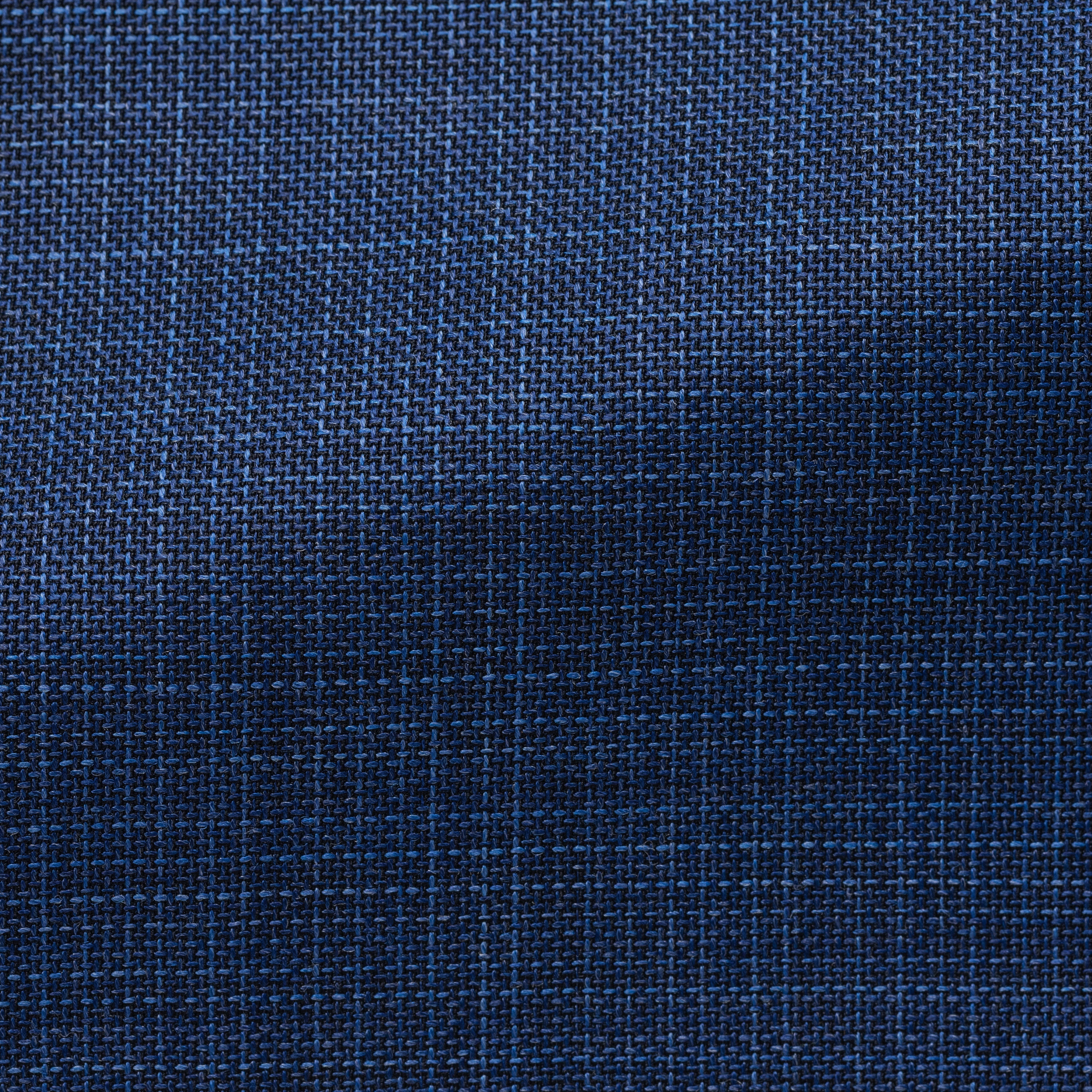 Blue S130 Wool Fancy Weave Suit