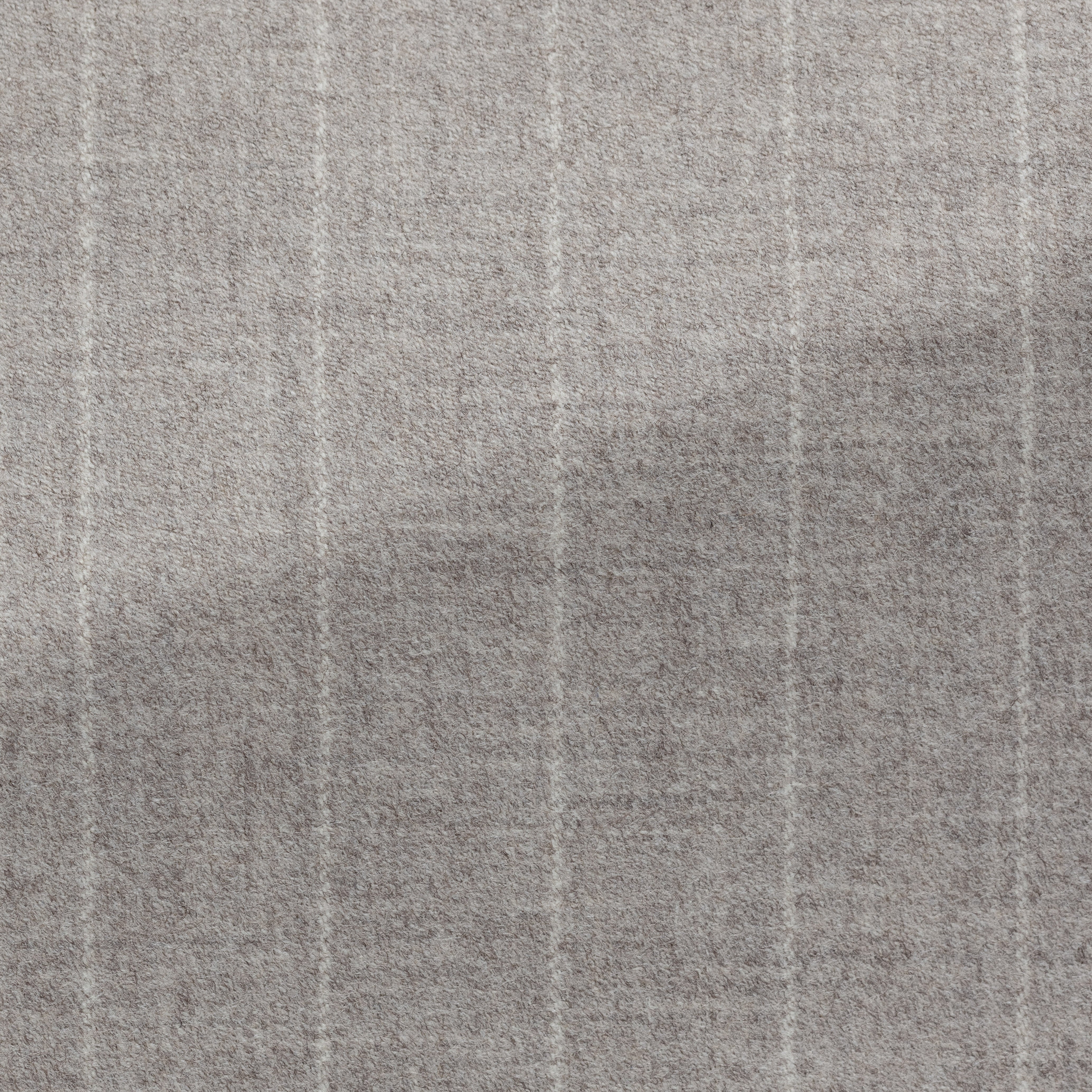 Taupe Wool-Cashmere w/ Chalk Stripe Suit