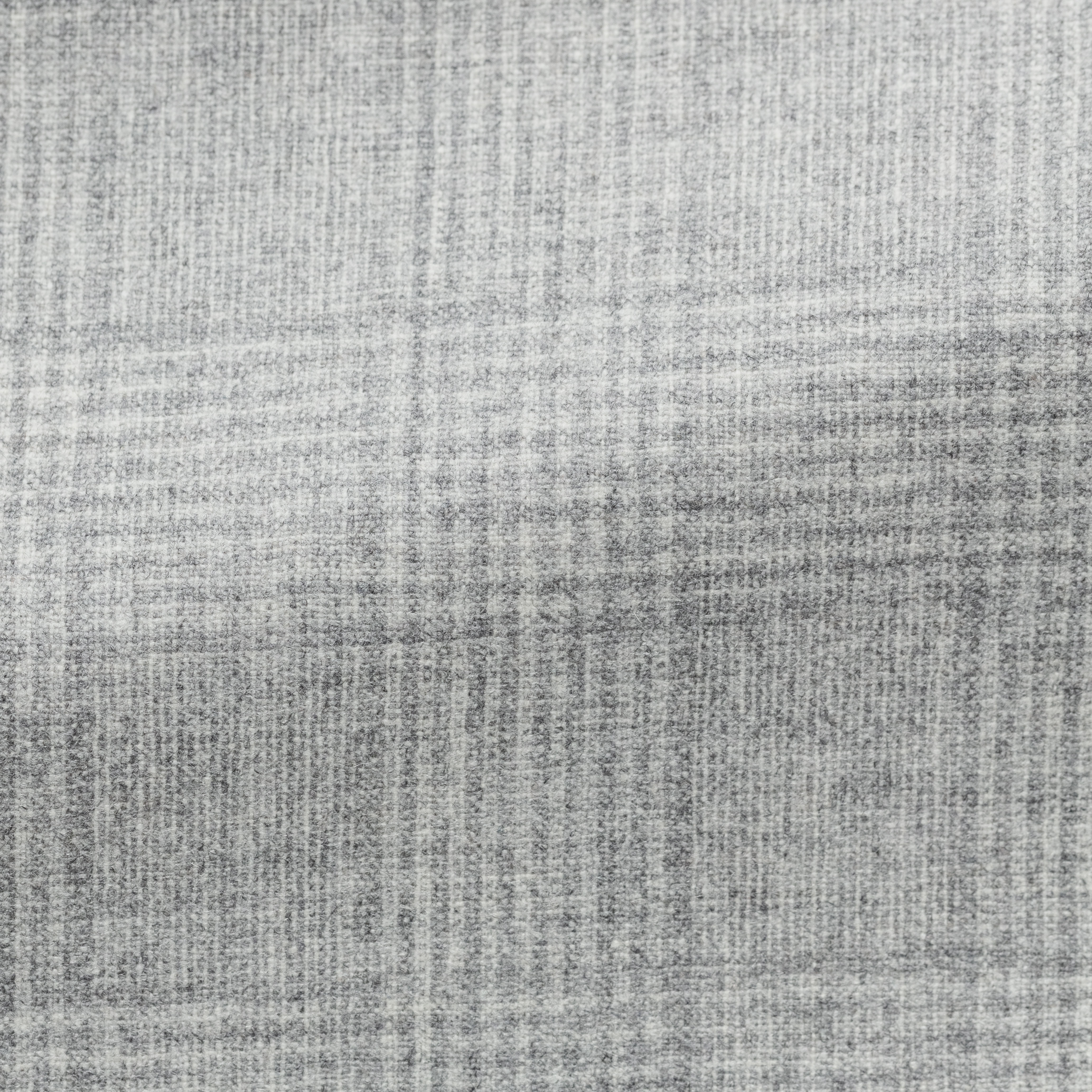 Smoke Grey Wool-Cashmere w/ Tonal Glen Plaid Suit