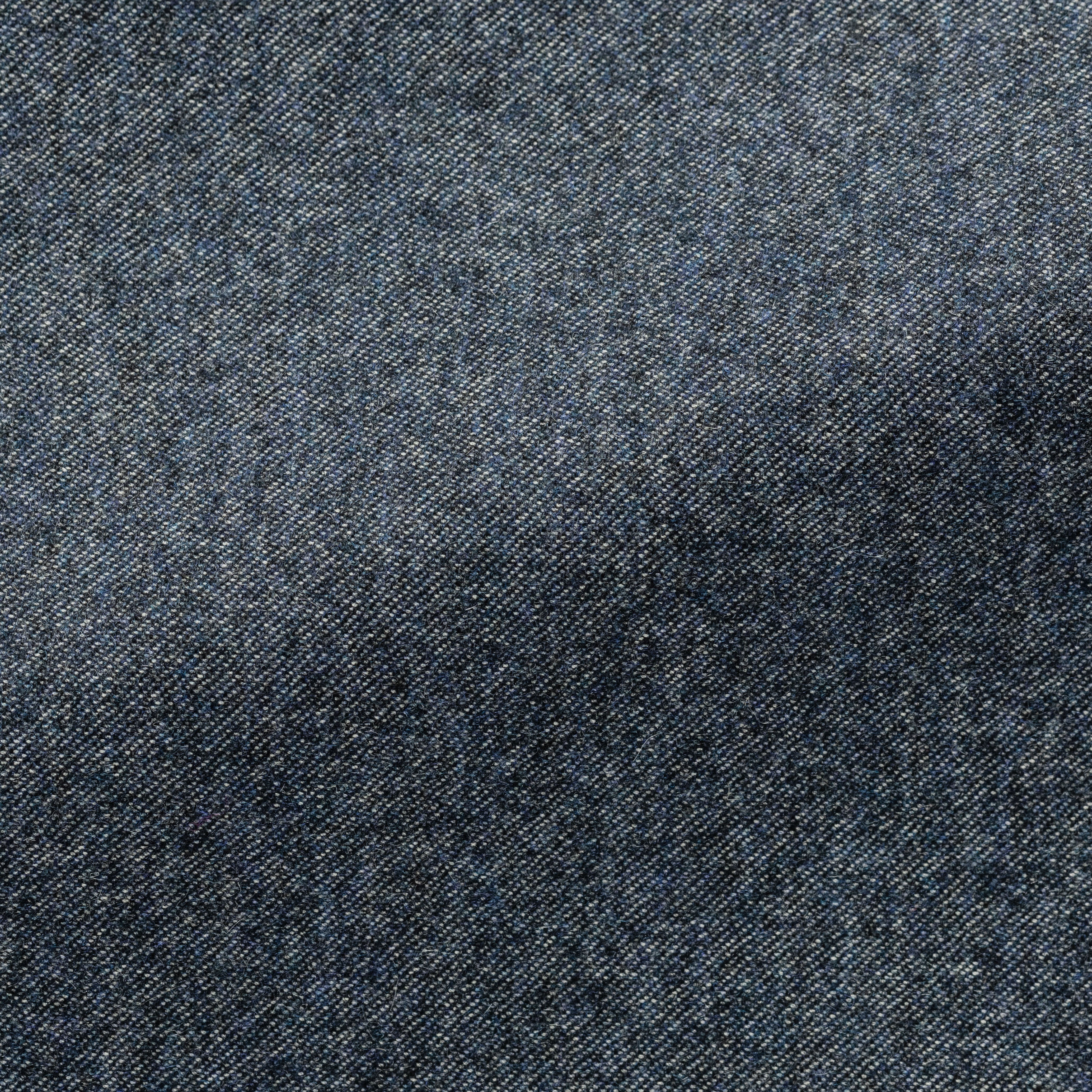 Denim Blue Stretch Wool-CottonCashmere Flannel Suit