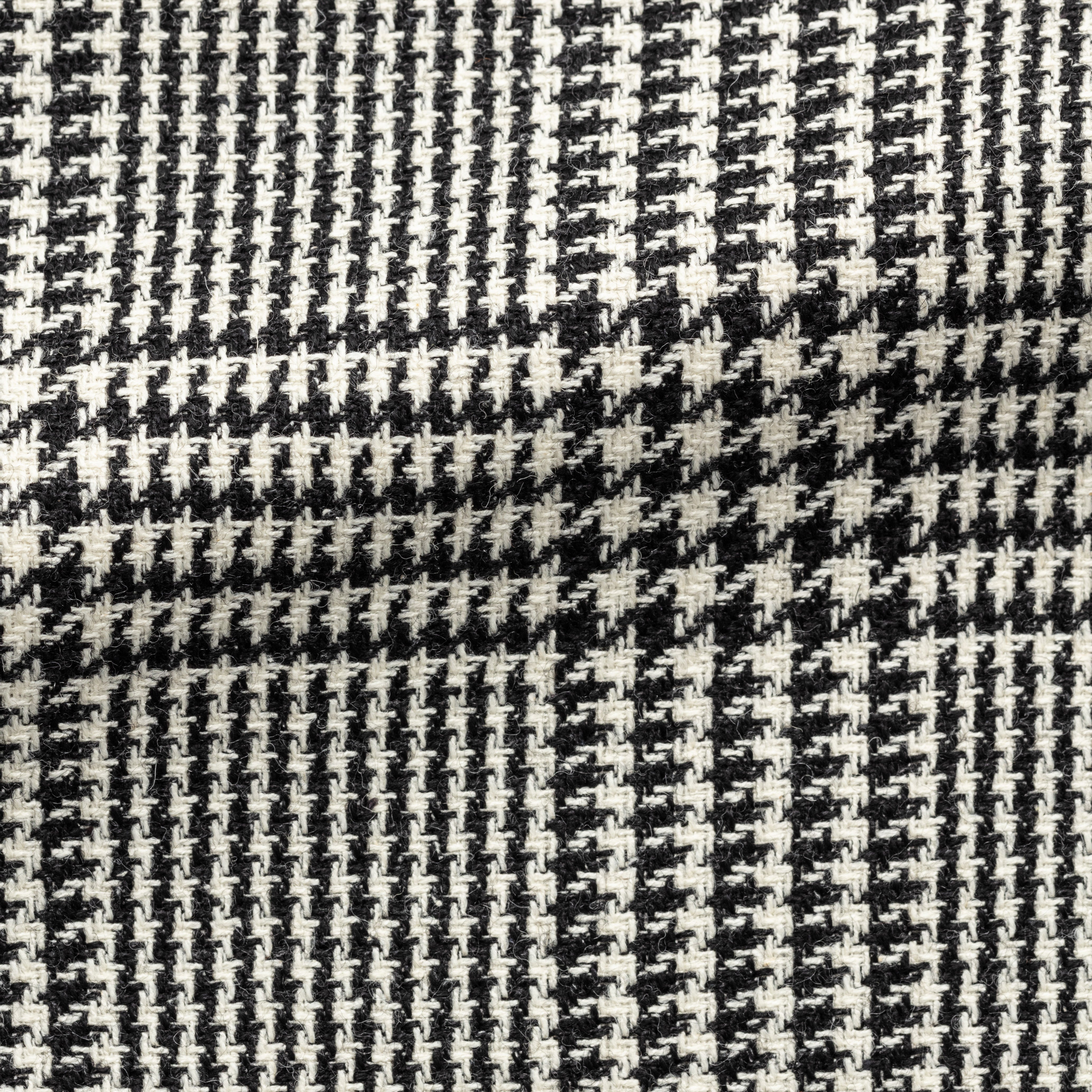Black-White Wool-Alpaca-Silk Glen Plaid Jacket
