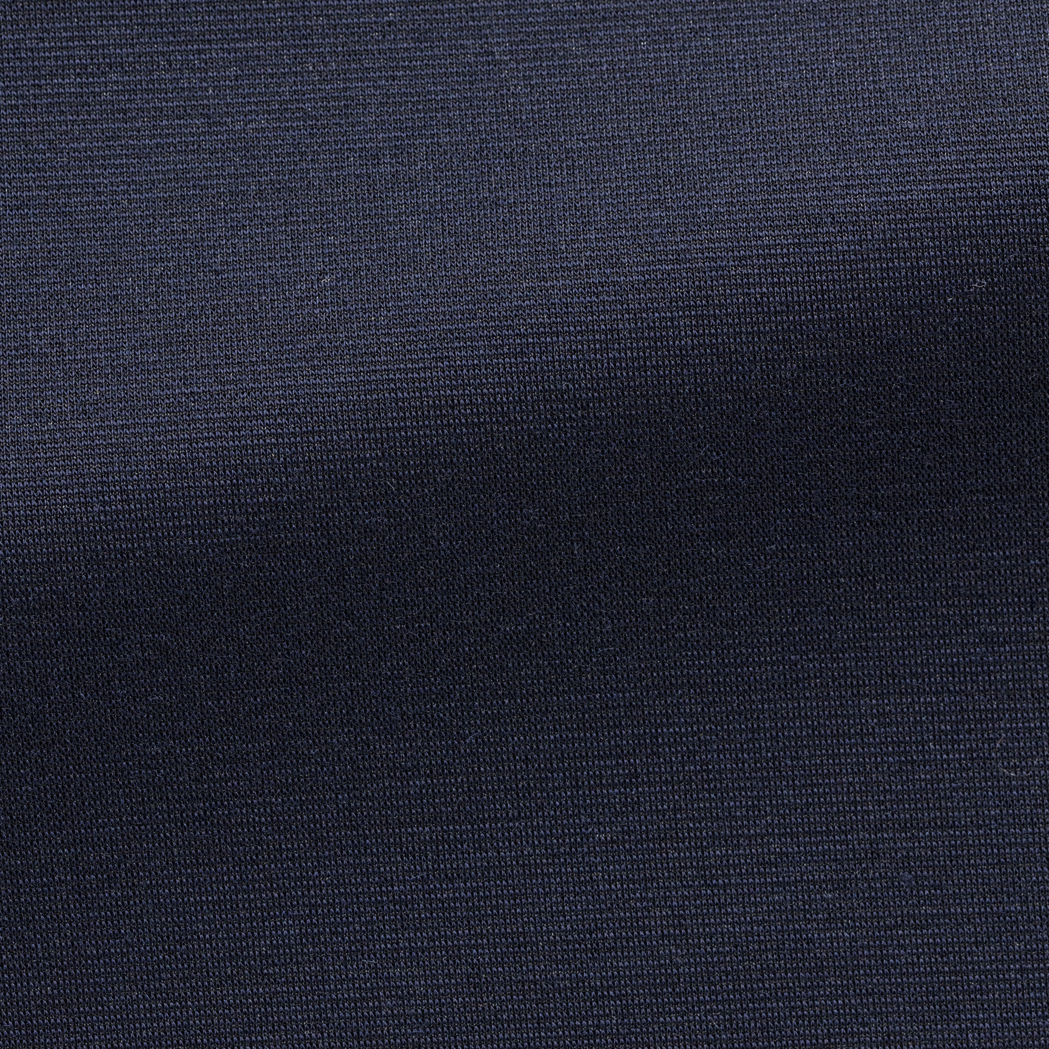 Midnight Blue Stretch Knit Wool Blend Trousers