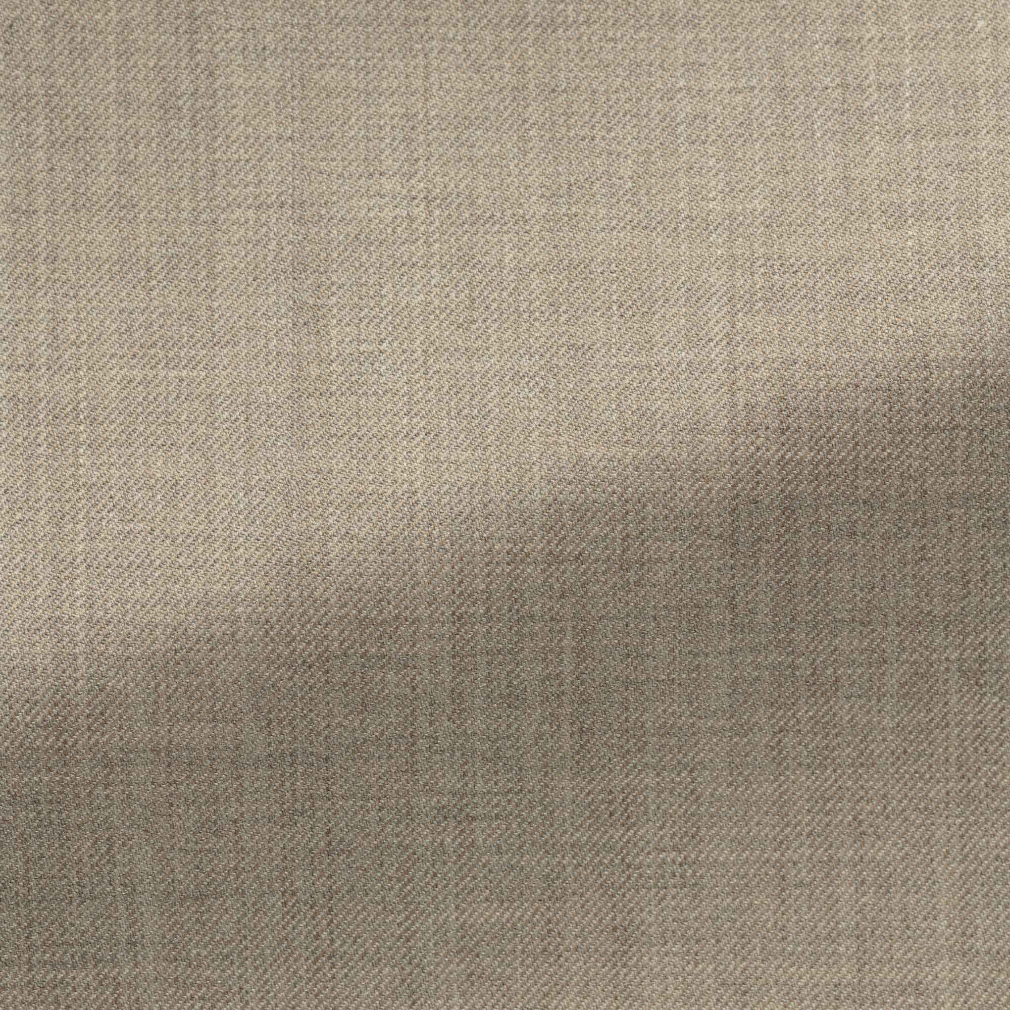 Light Taupe Mélange S130 Wool Twill 3-Piece Suit