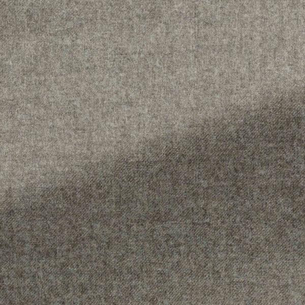 Taupe S120 Natural Stretch Wool Flannel Trousers