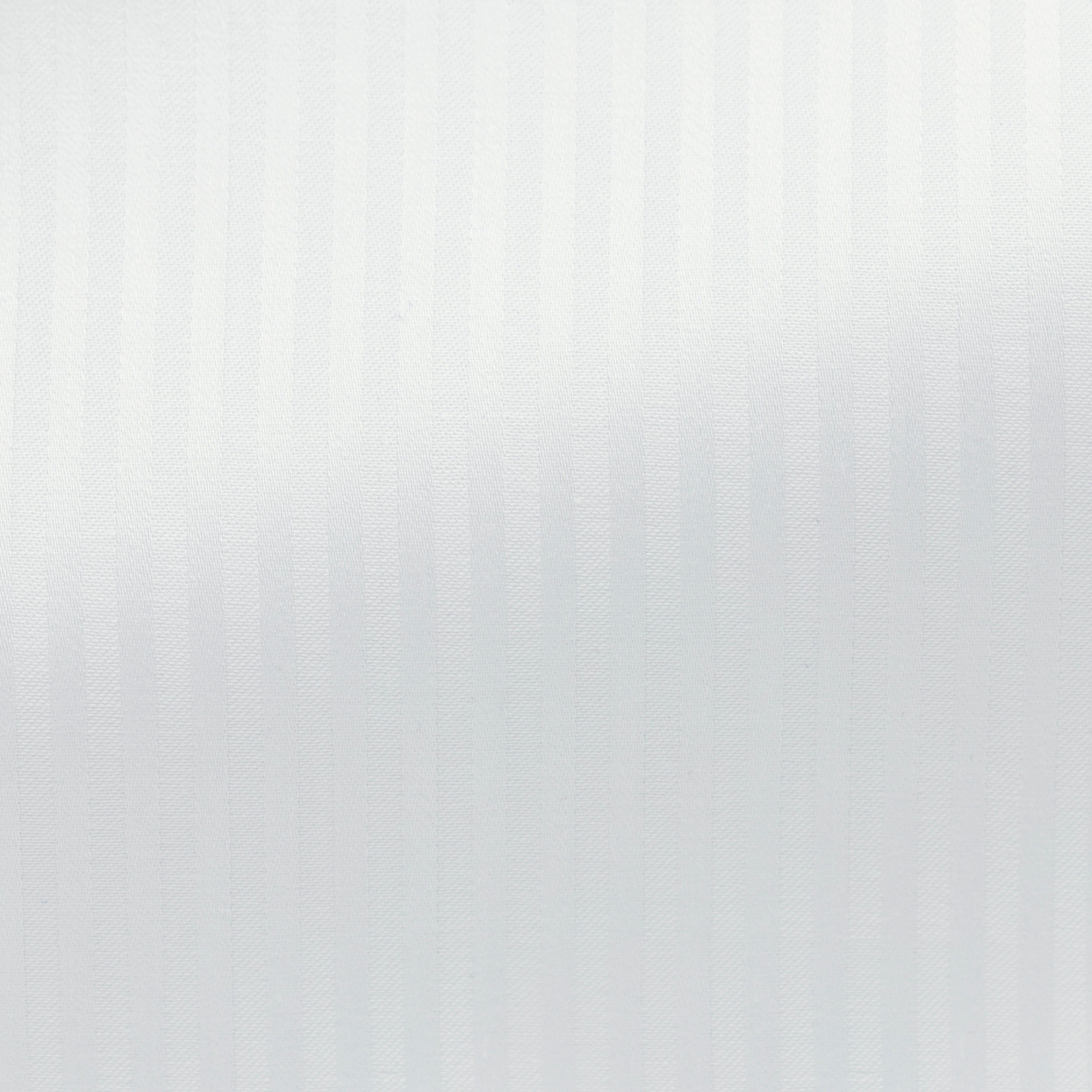 White Cotton Sateen Dobby W/ Stripe Shirt