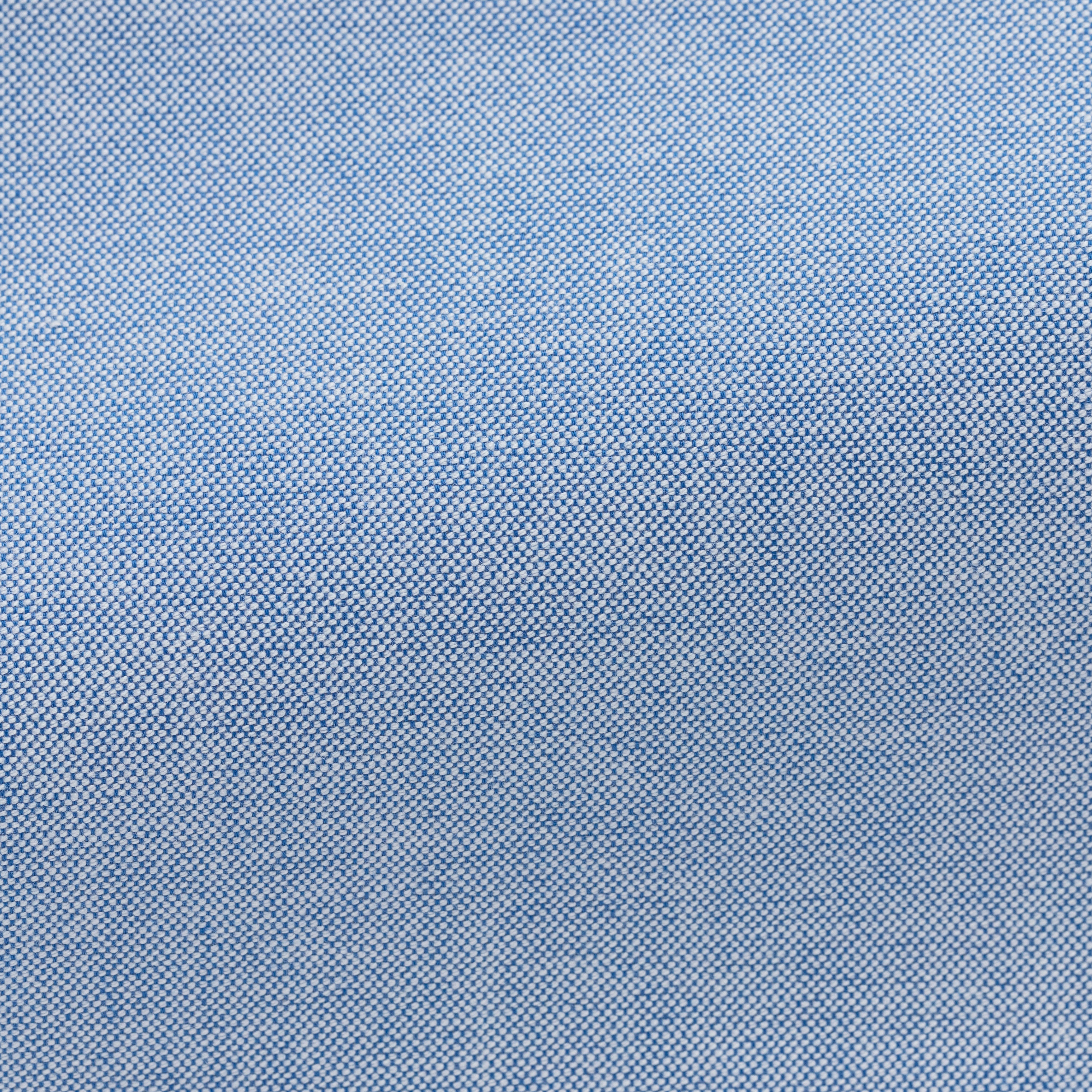 Blue Stretch Cotton Oxford Shirt