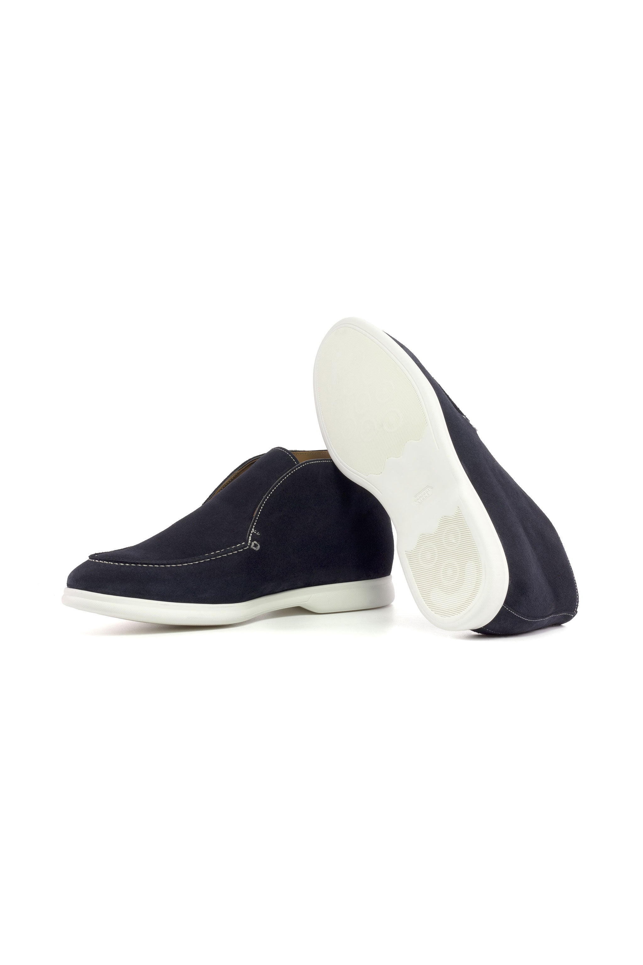 Navy Lux Suede Moccasin Flex Sport Boot