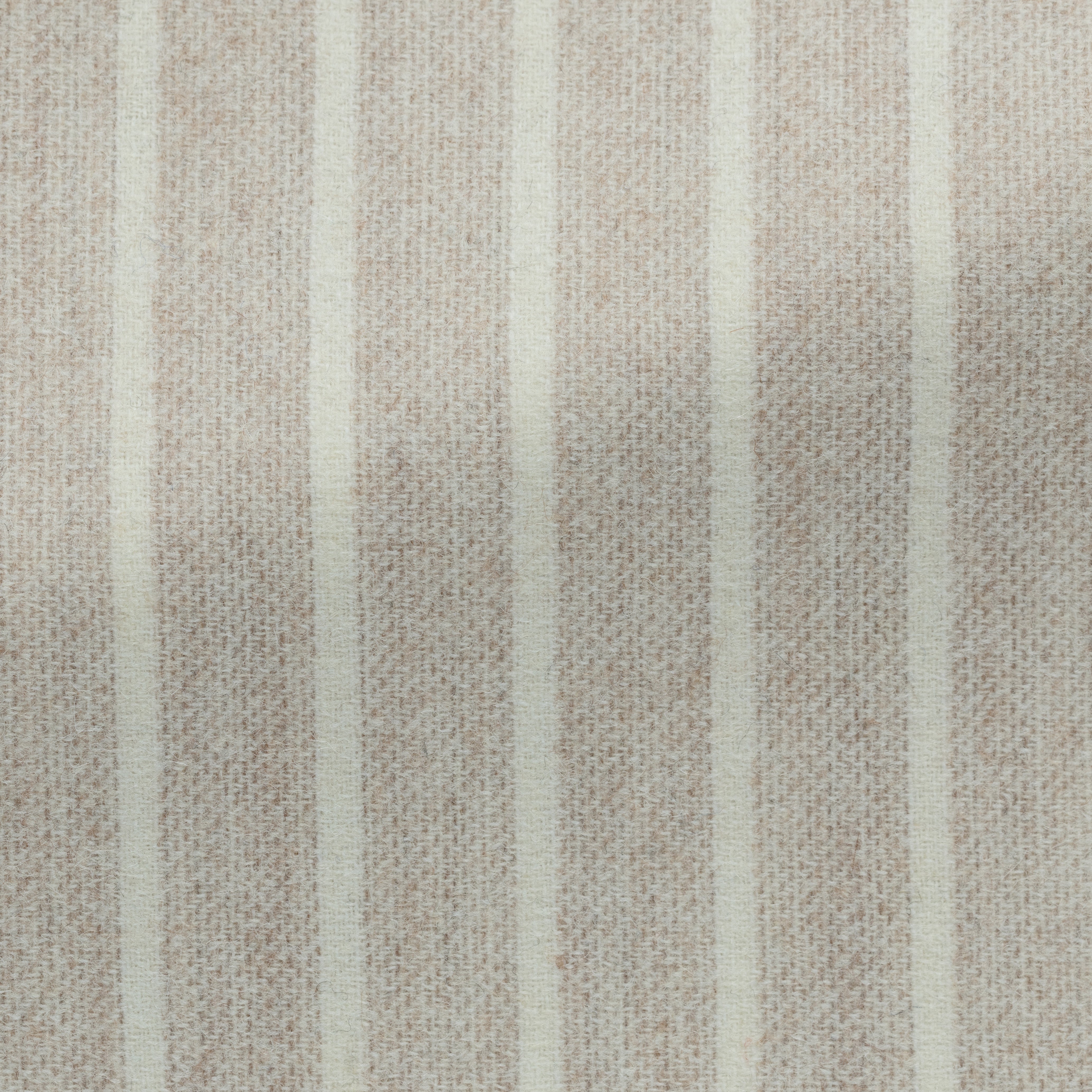 Sand Stretch Alpaca-Wool Blend w/ Ivory Stripes Suit