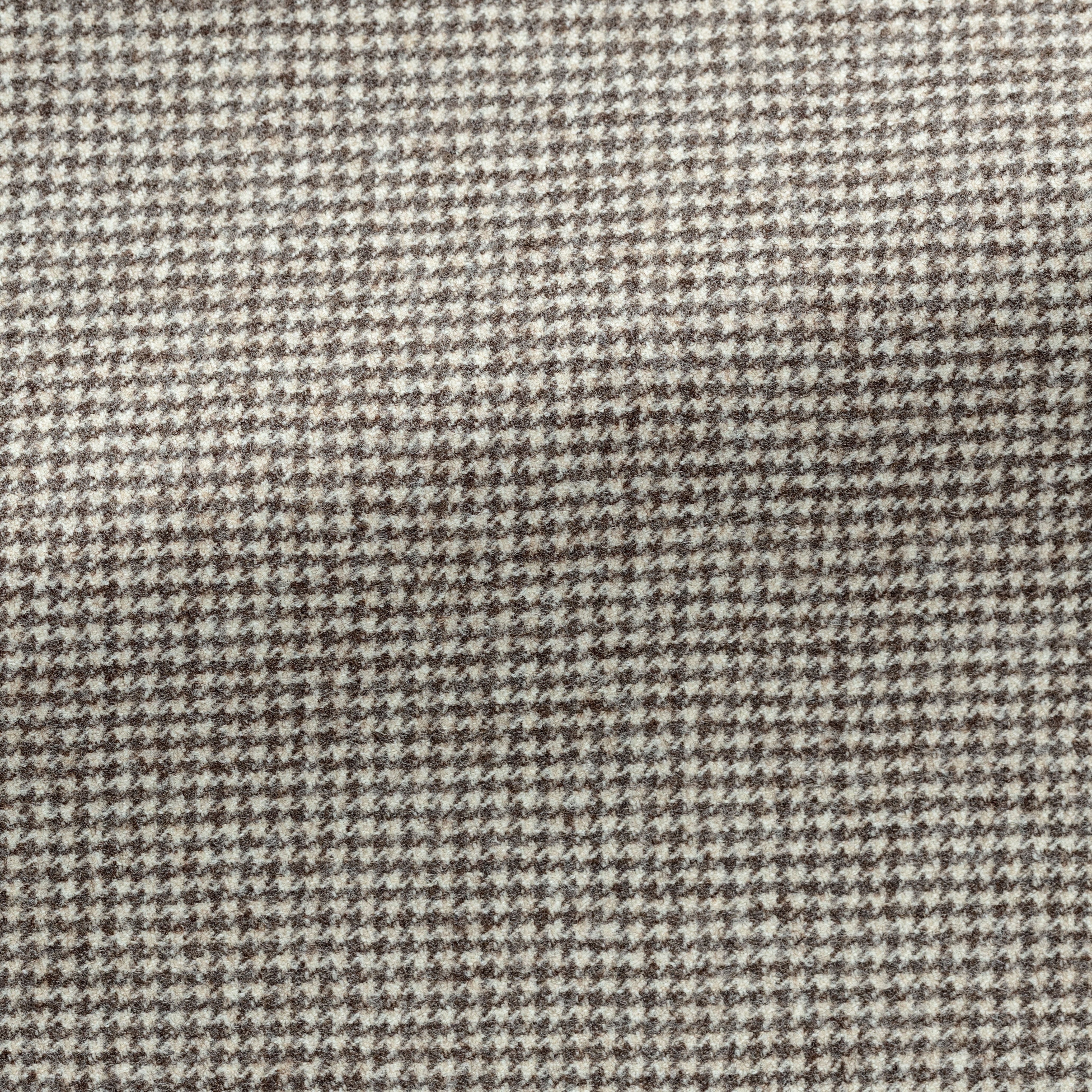 Taupe-Ivory Stretch Wool MicroHoundstooth Suit
