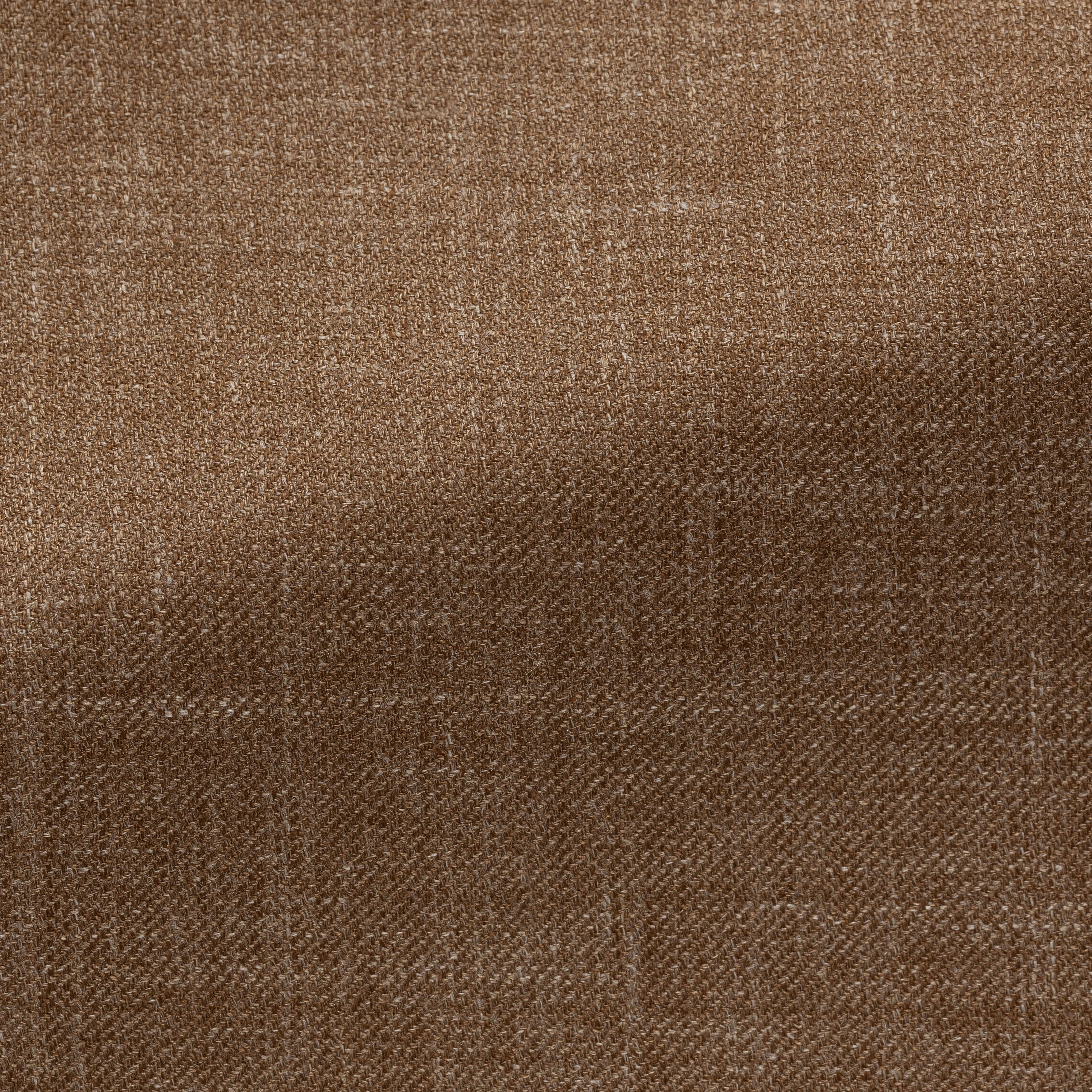 Caramel Wool-Silk-Linen Twill Utility Jacket