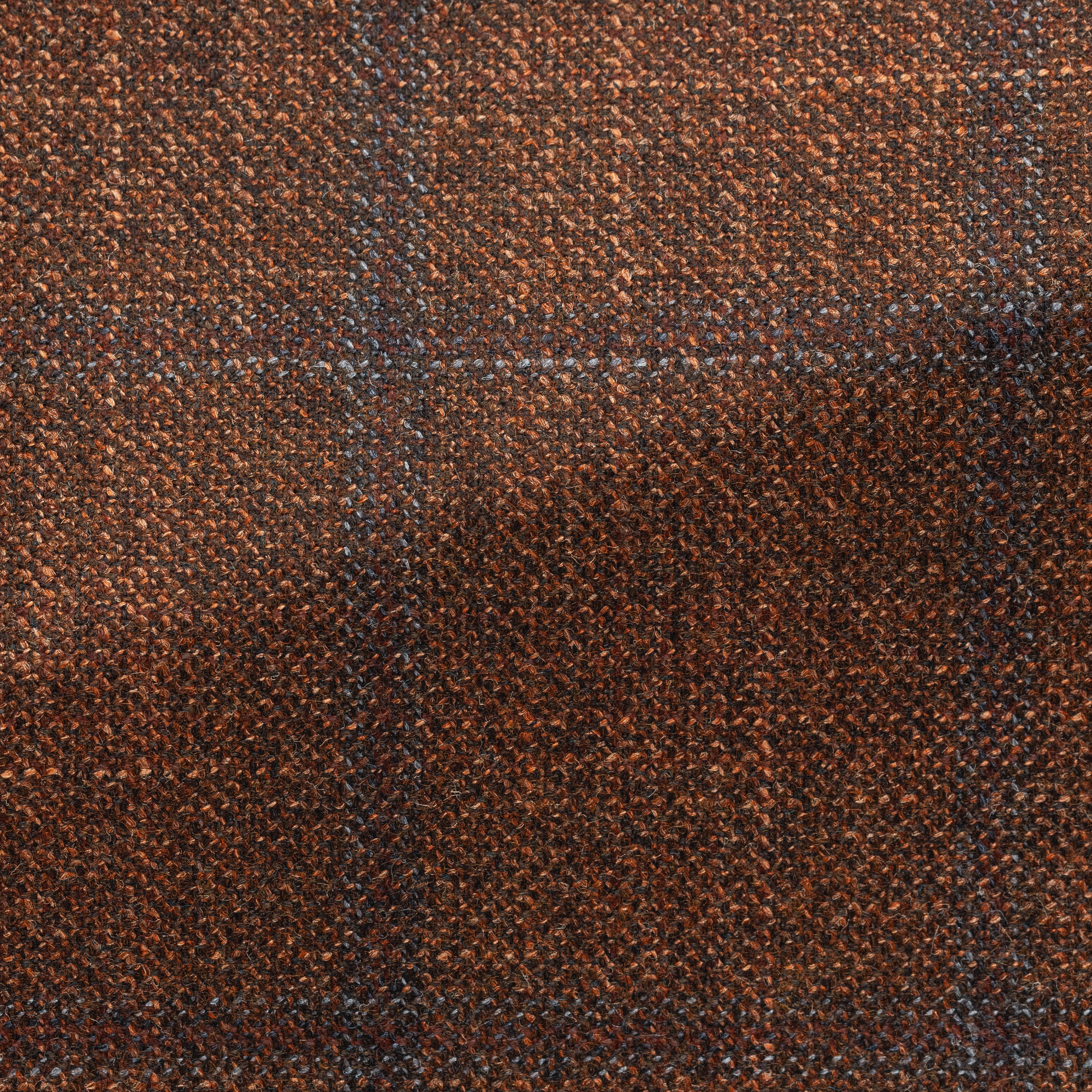 Mahogany Brown Wool-SilkCashmere w/ Blue Windowpane Jacket