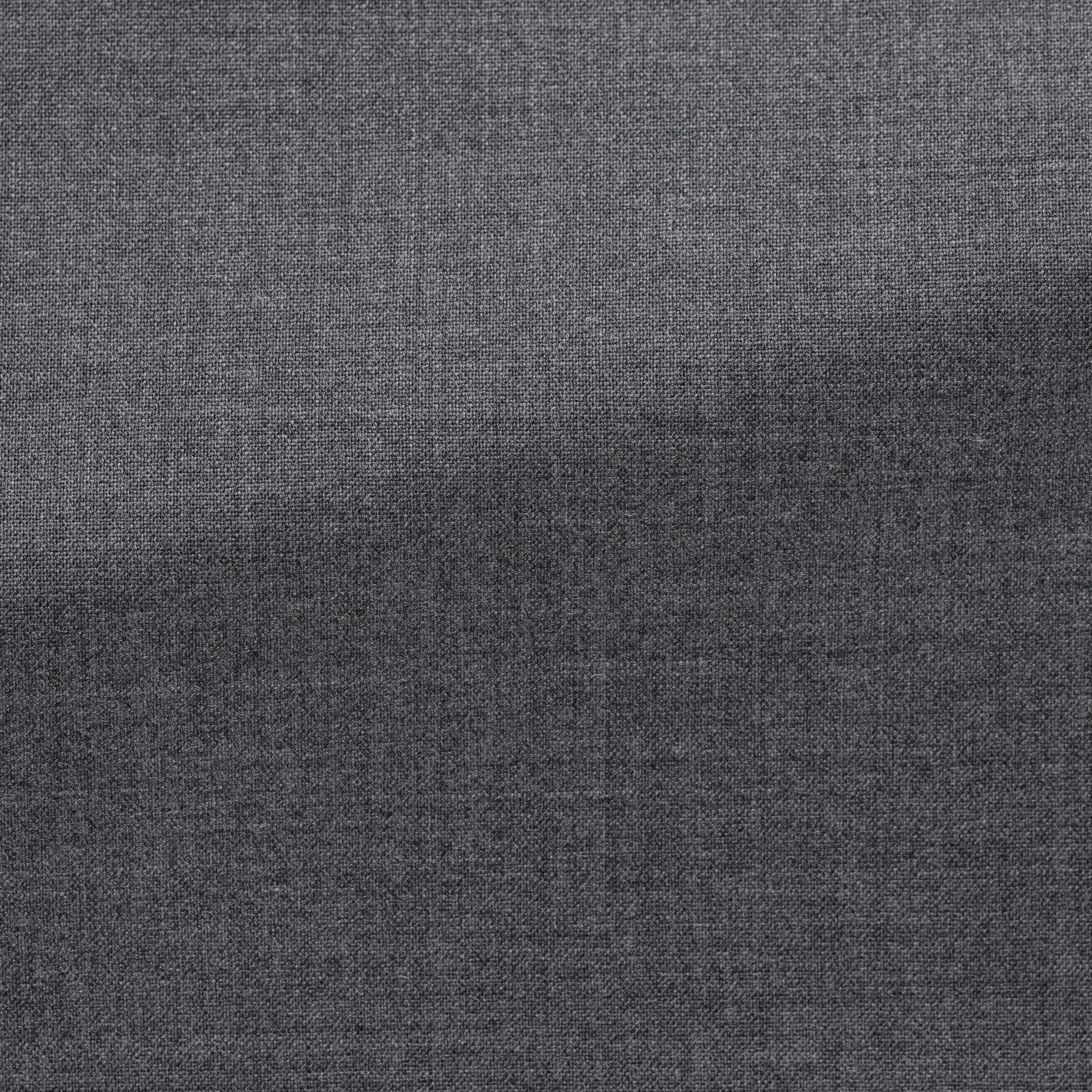 Steel Grey Stretch Tropical Wool Plain Weave Trousers