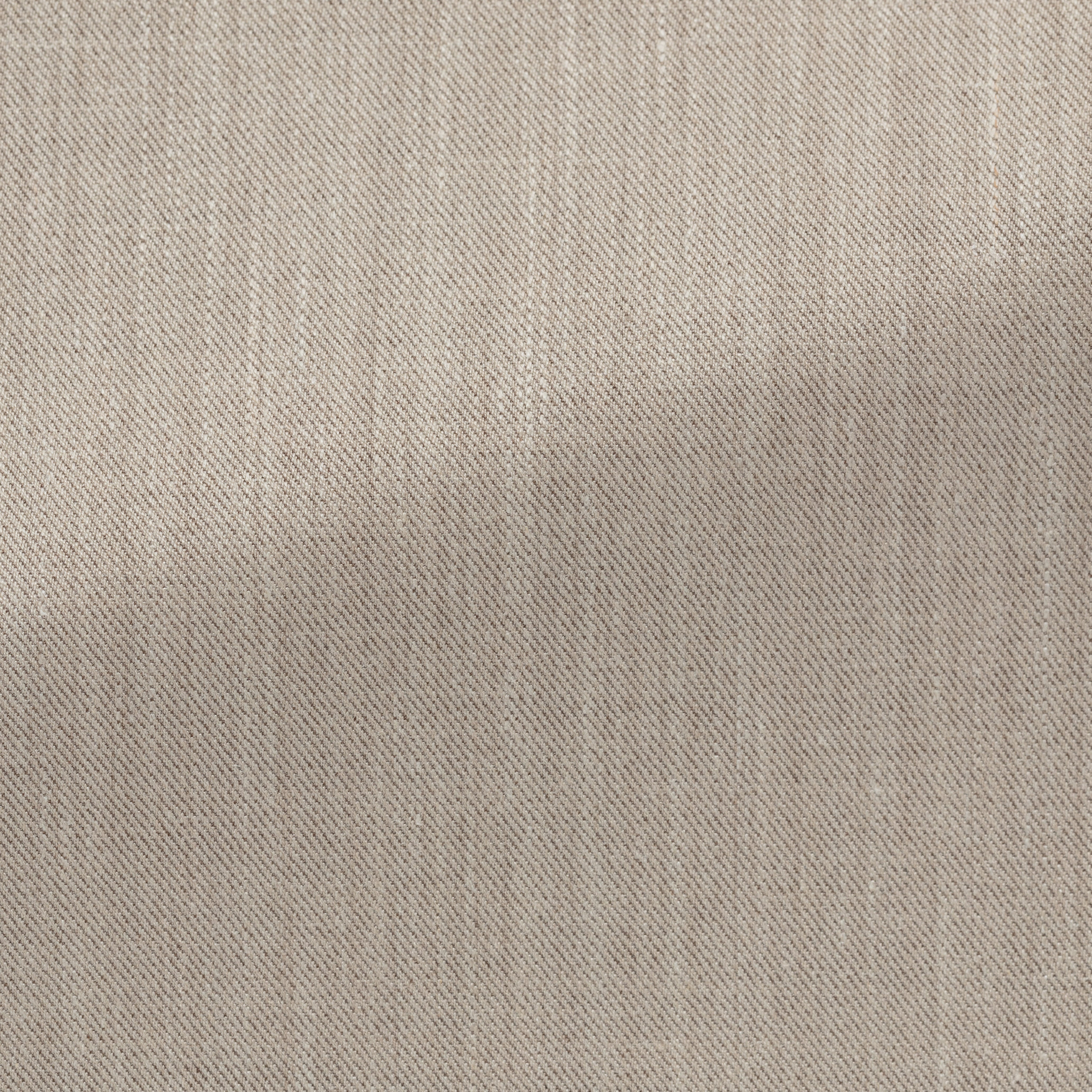 Oatmeal Stretch Wool-Silk-Linen Twill Trouser