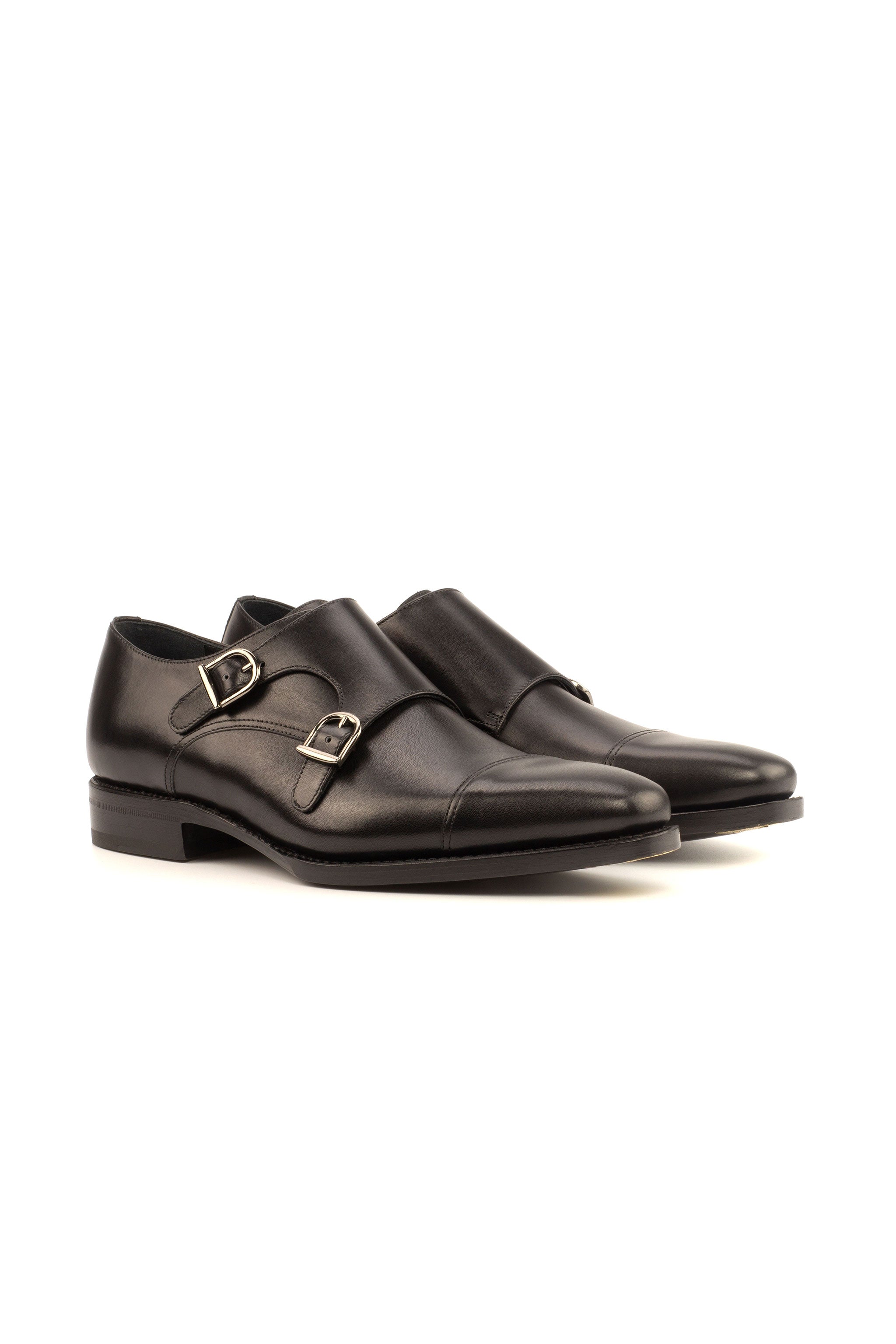 Black Box Calf Double Monk