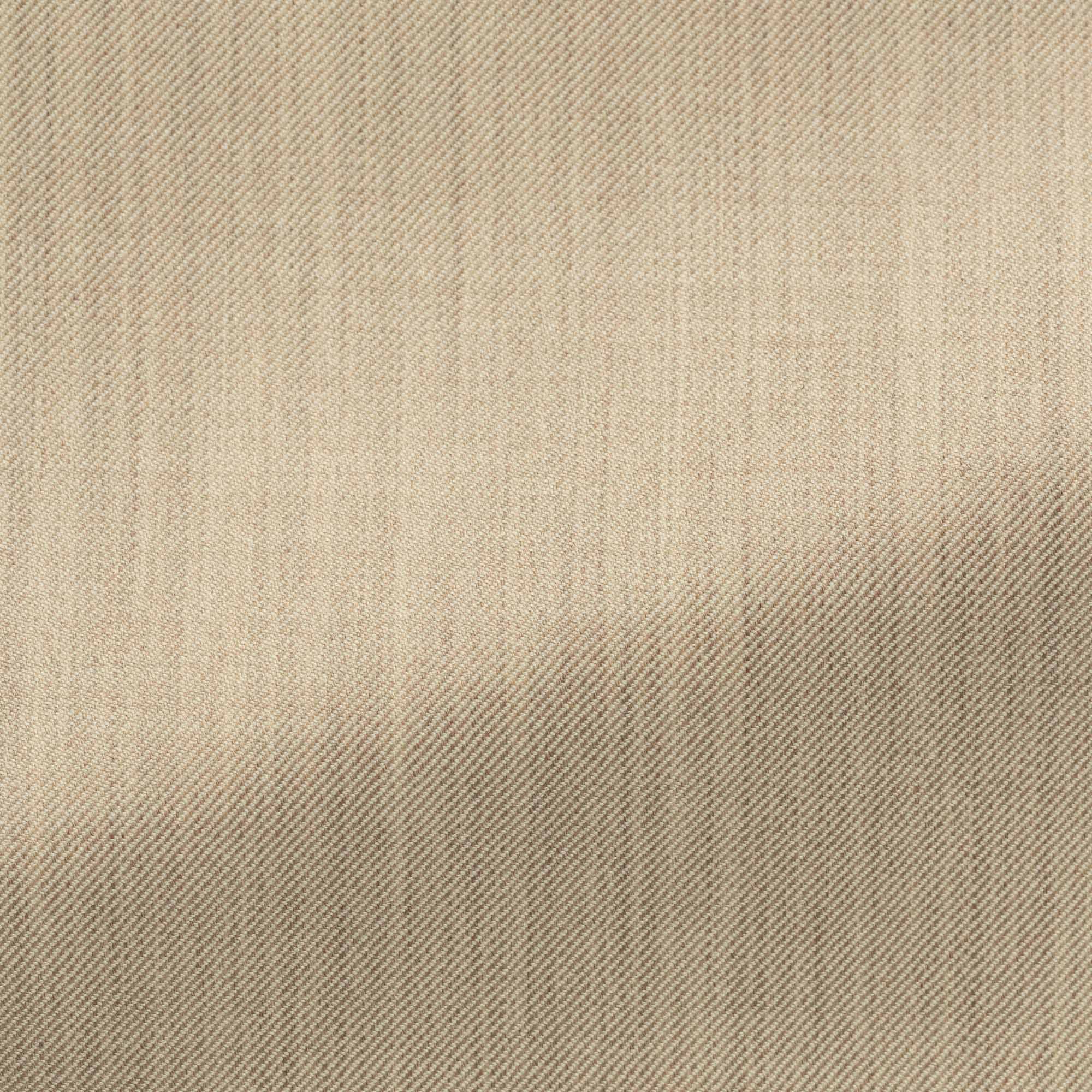 Sand Mélange S130 Wool Twill Suit *Ivory Vest Optional