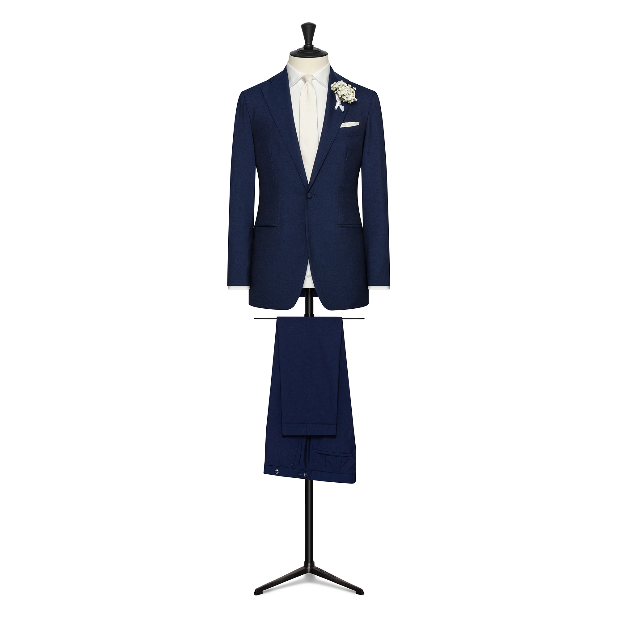 Neapolitan Blue S100 Wool Solaro Suit