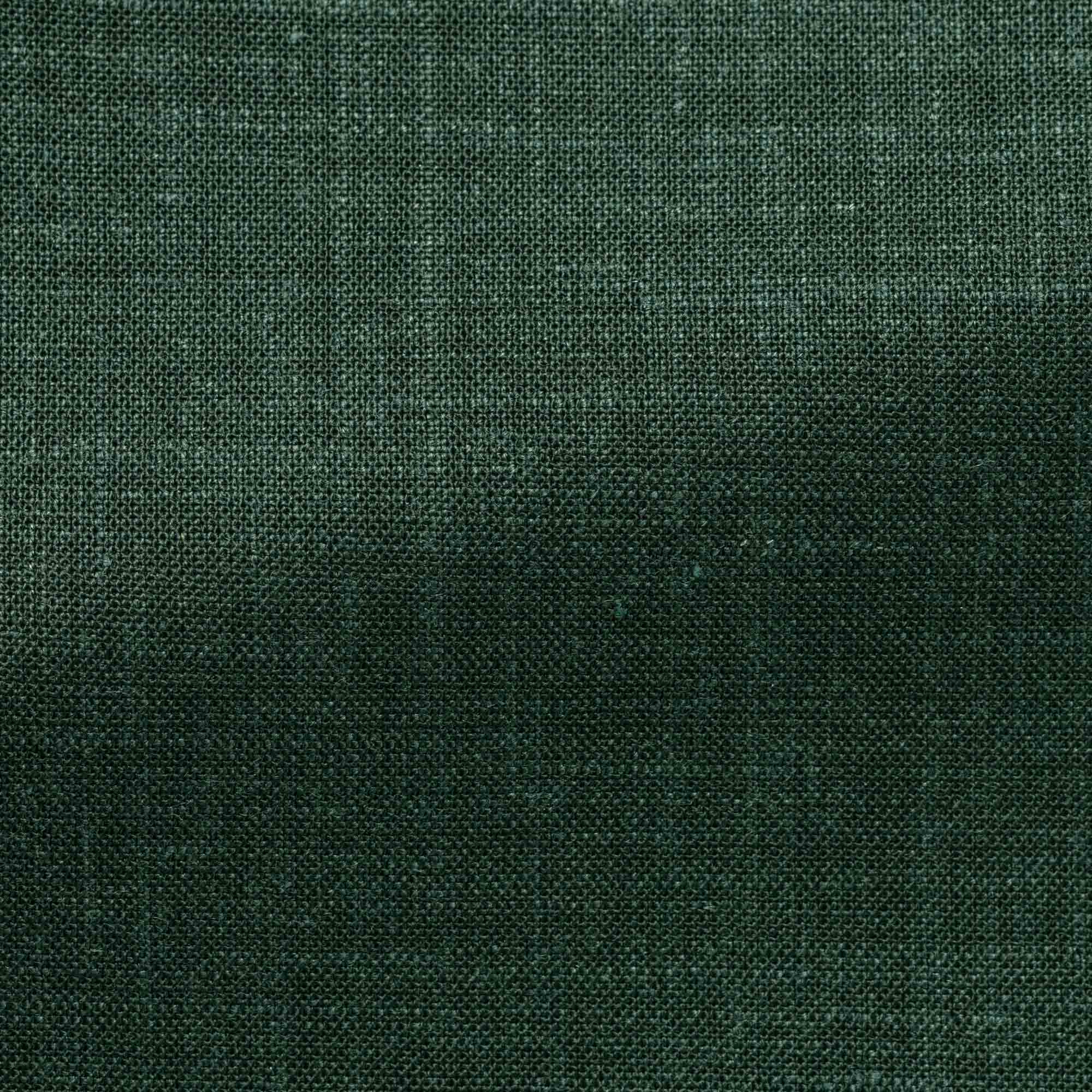 Dark Green Stretch Wool-Linen Suit