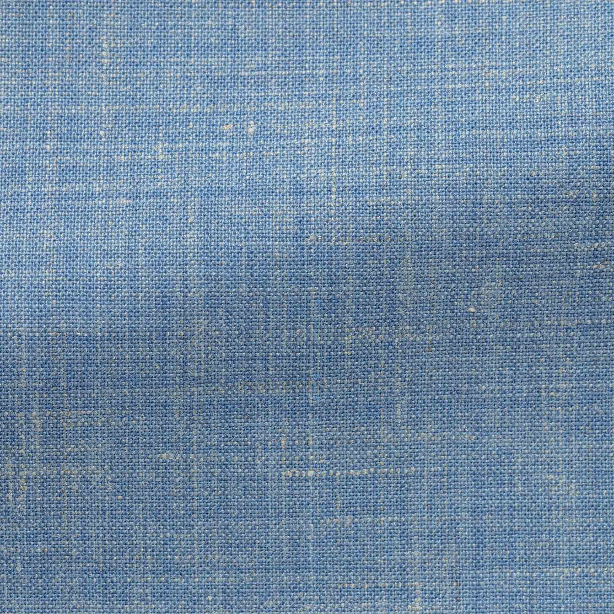 Sky Blue Stretch Wool-Linen 3- Piece Suit