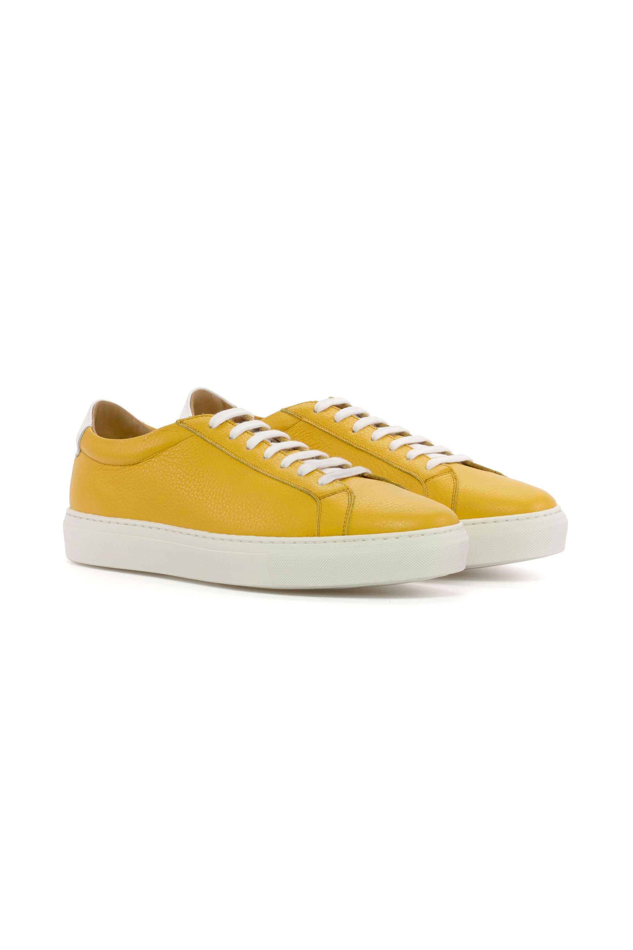 Honey Full Grain + White Full Grain Classic Low Sneaker
