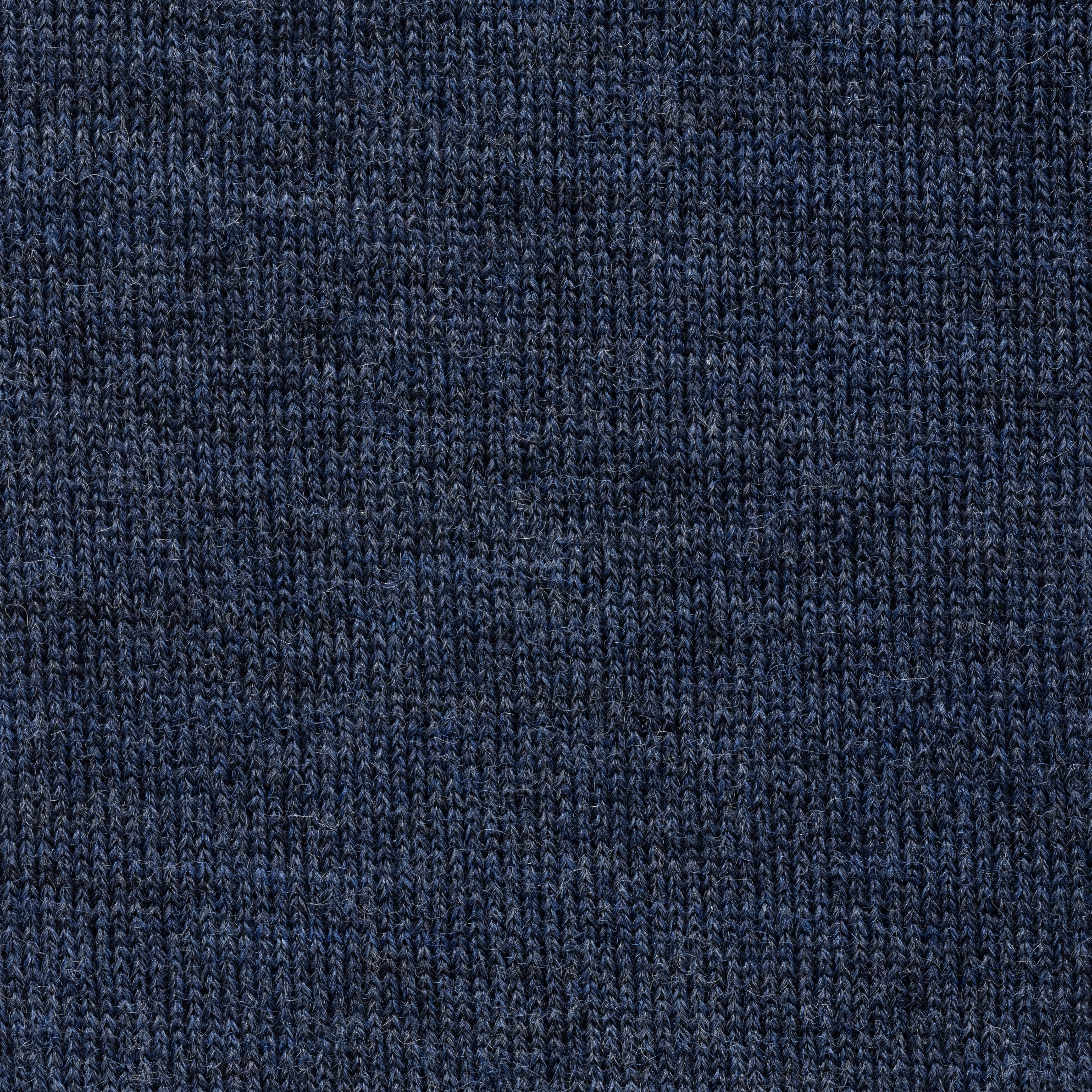 Denim Blue Mélange Extra-Fine Merino Polo