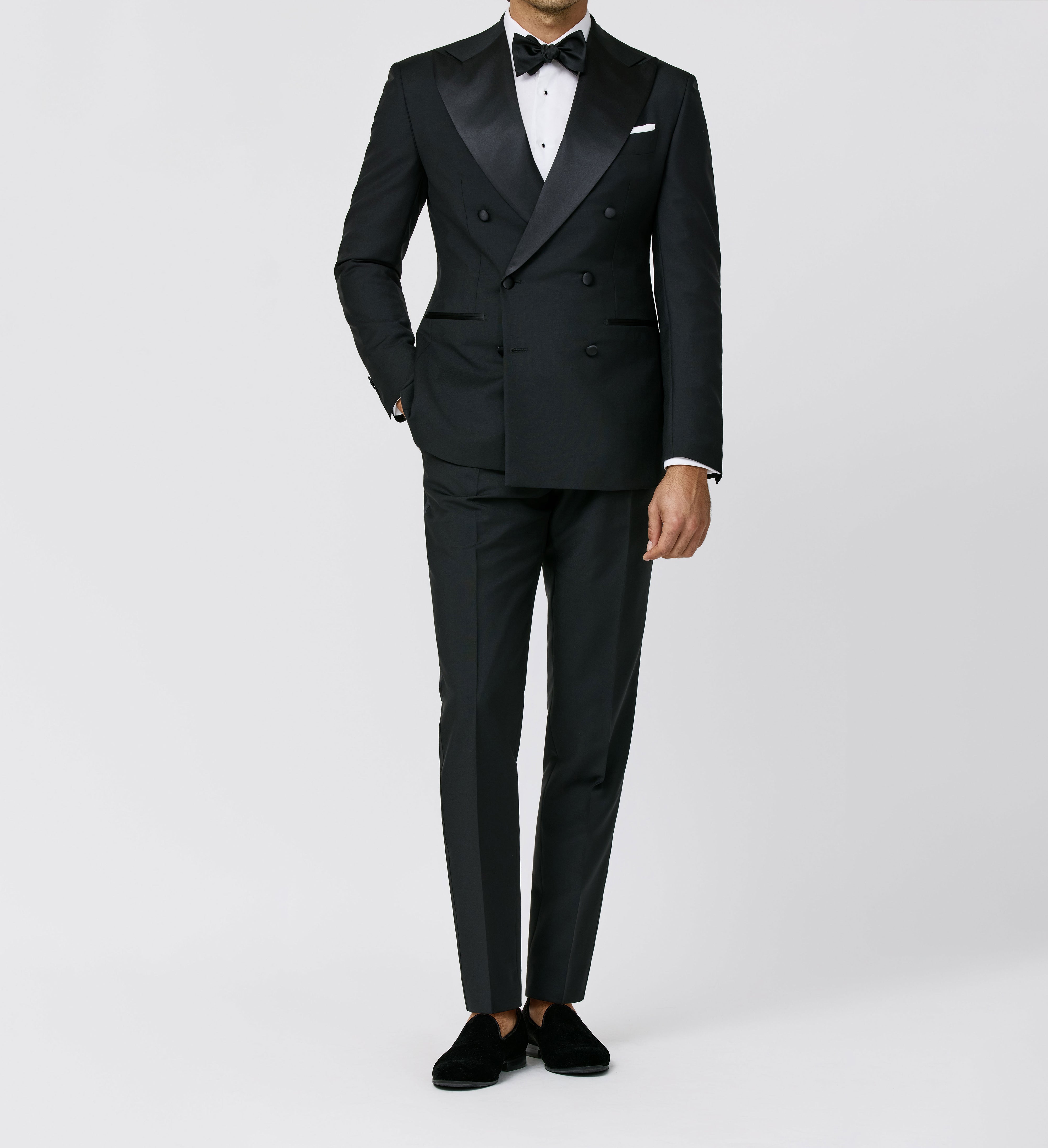 Wool-Mohair Tropical Black Tuxedo