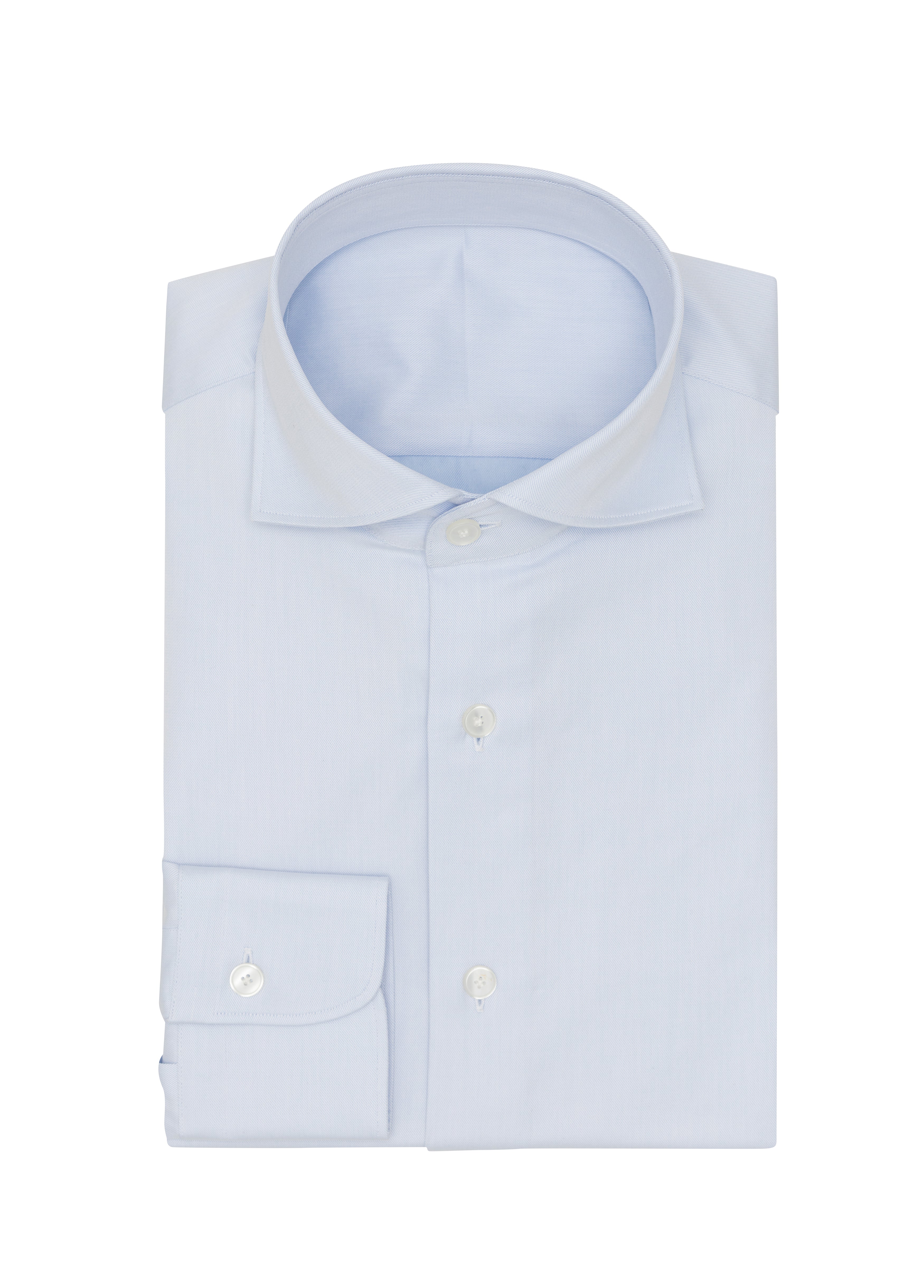 Light Blue Cotton Fine Twill Shirt