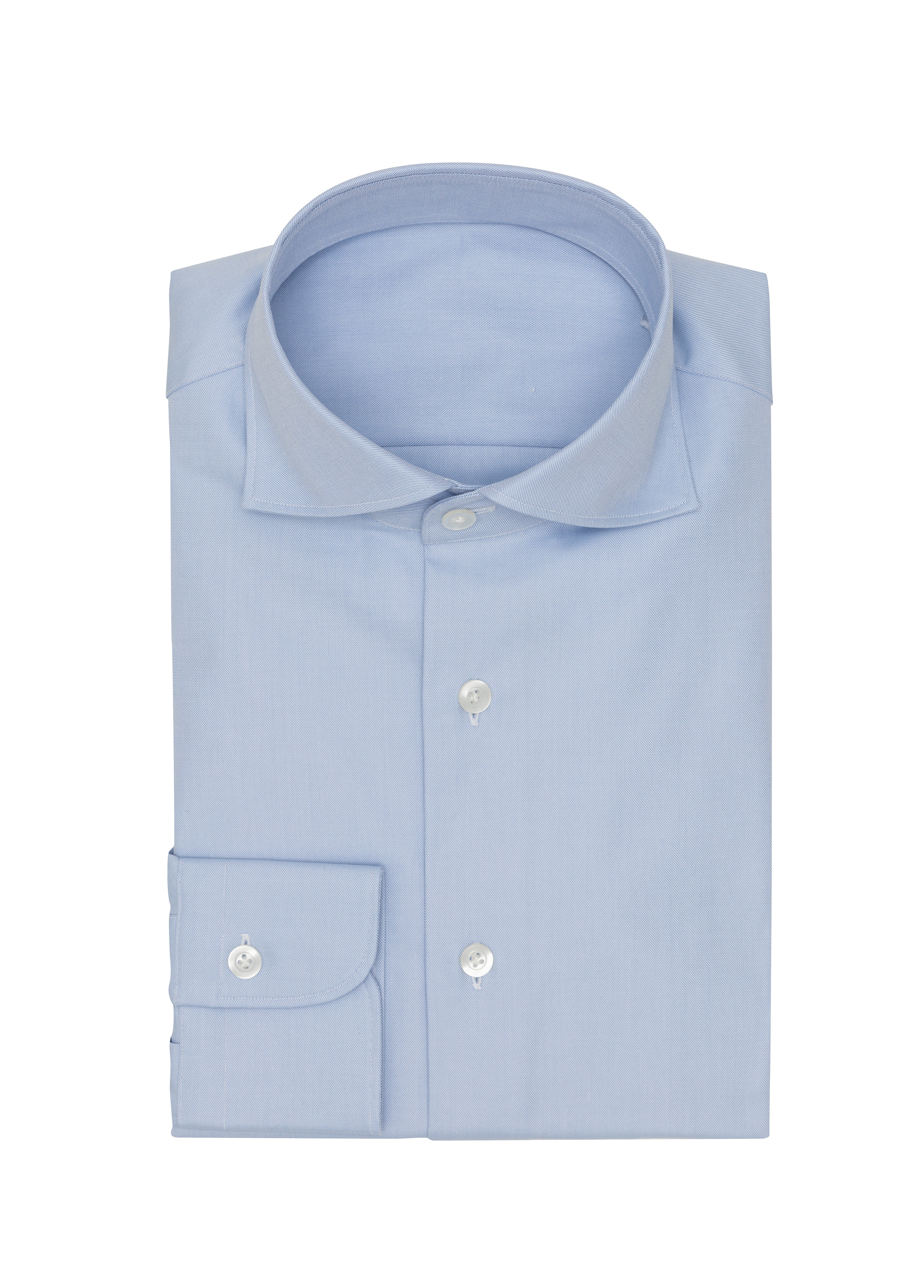 Light Blue Cotton Fine Twill Shirt
