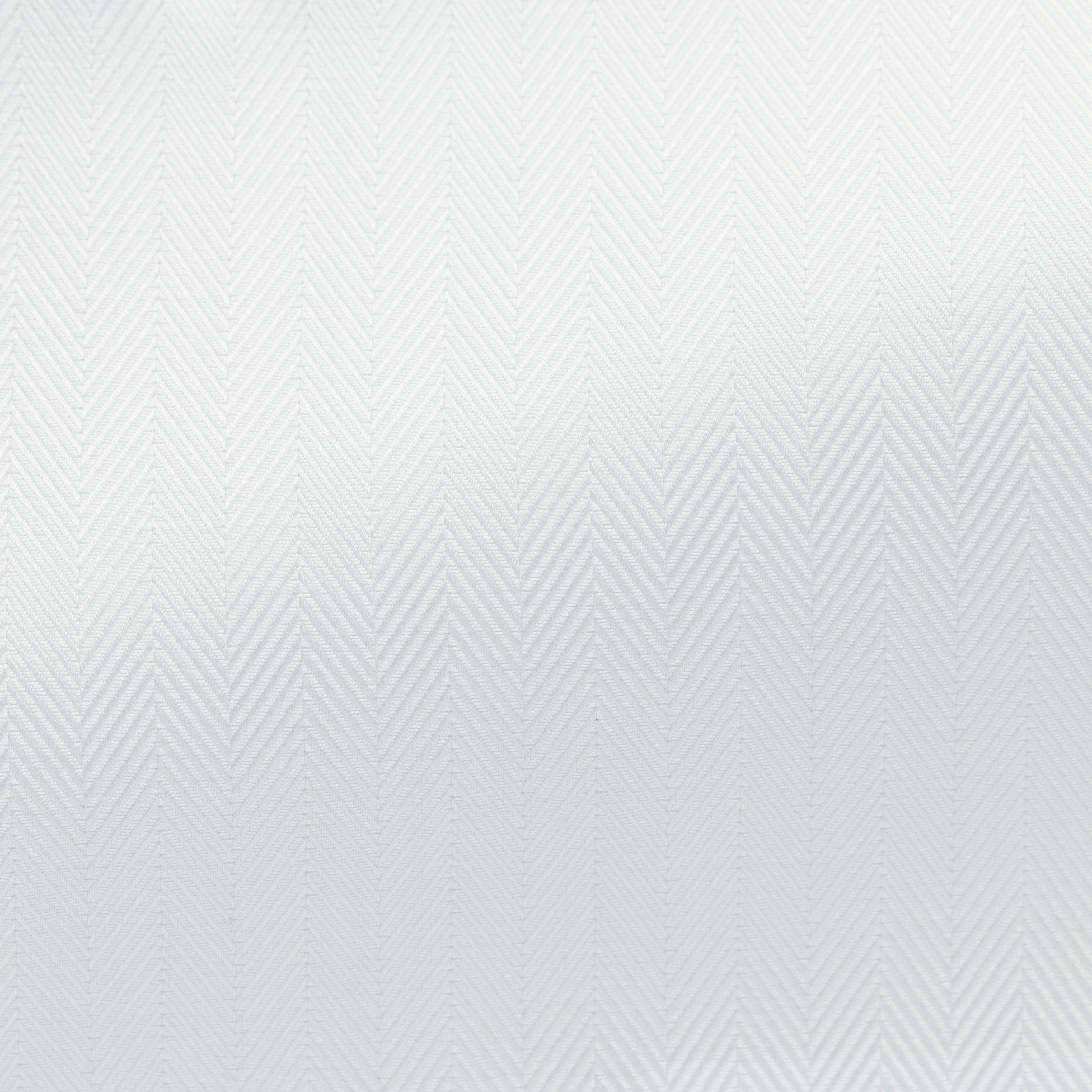 White Cotton Subtle Herringbone Shirt