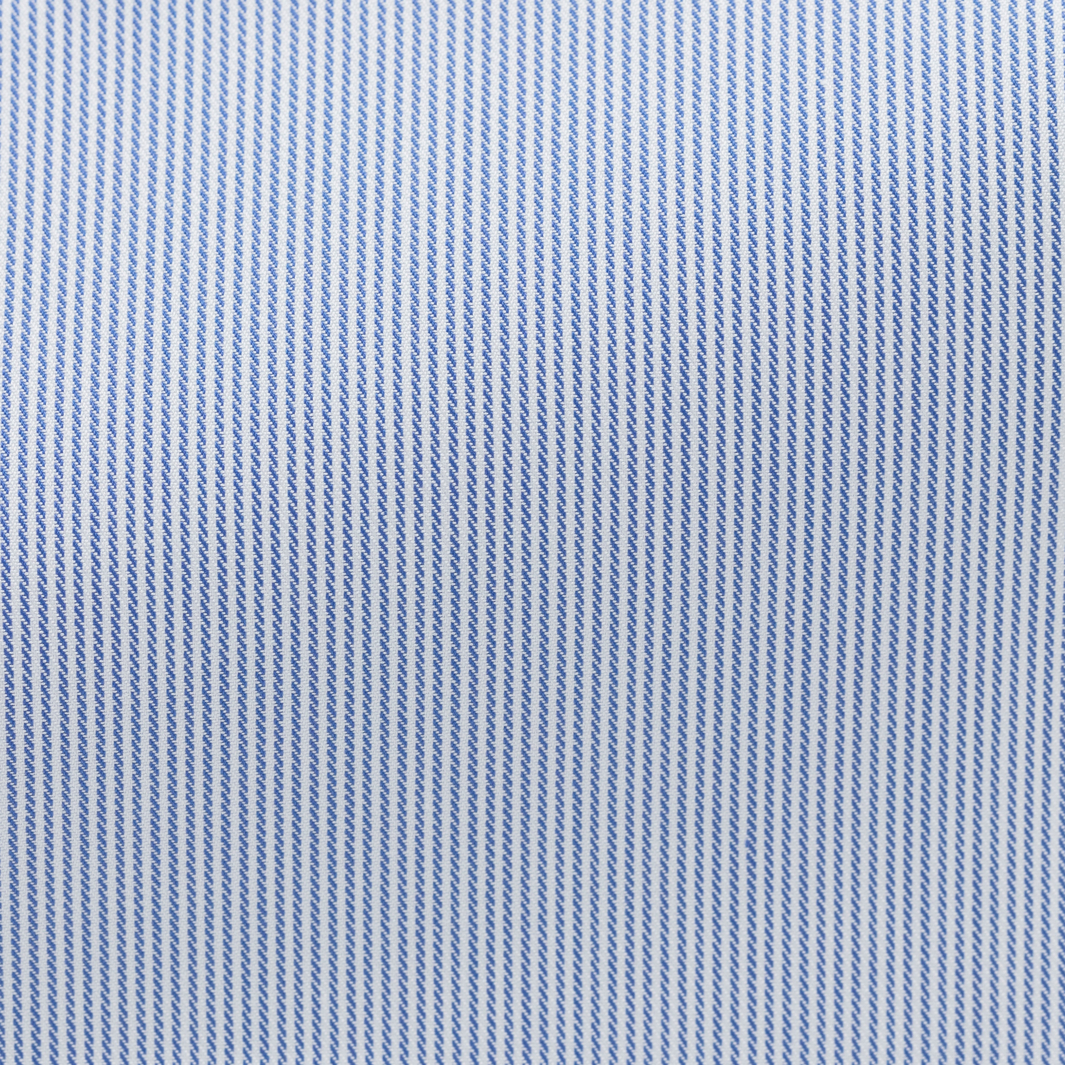 White Cotton Twill W/ Blue MicroStripe Shirt