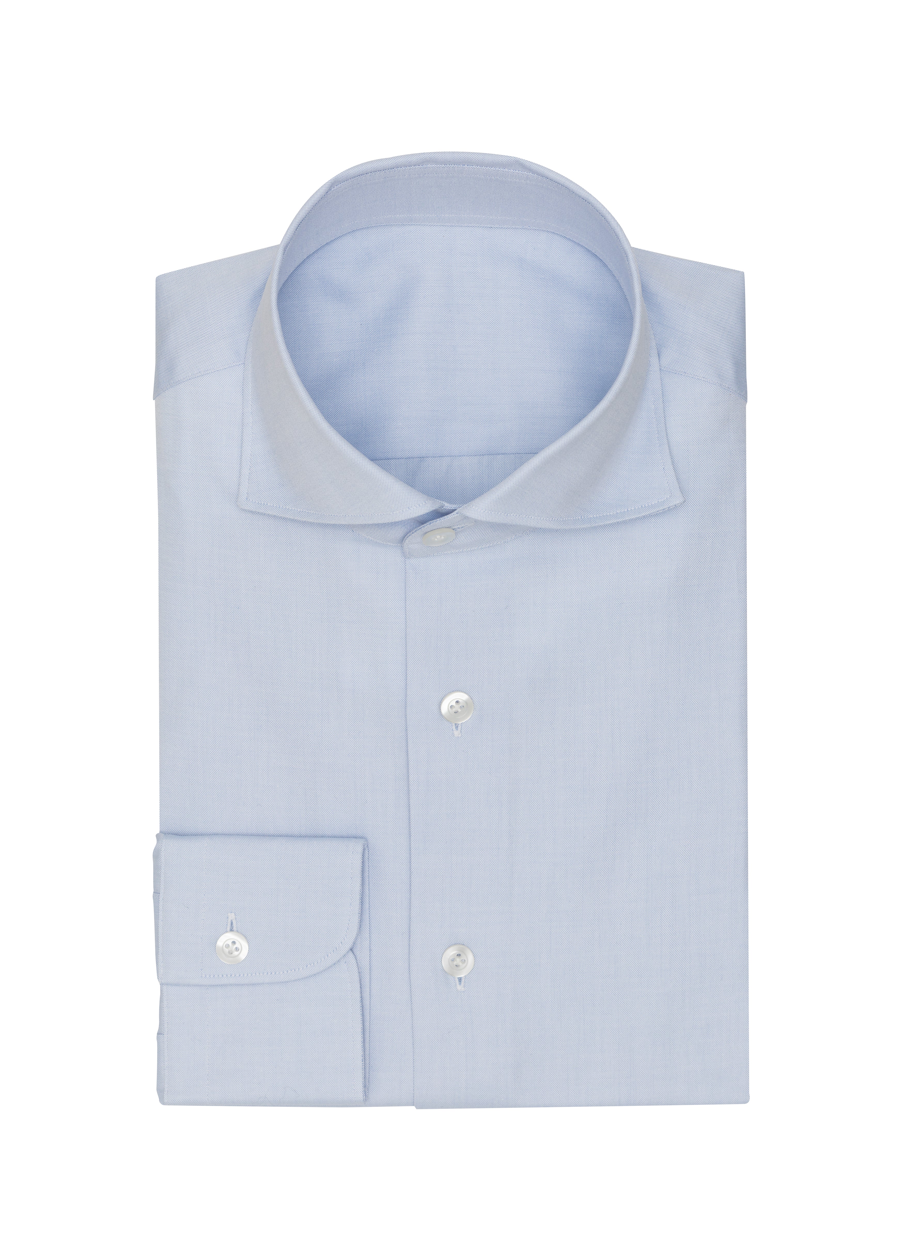 Light Blue Compact Cotton Pinpoint Shirt