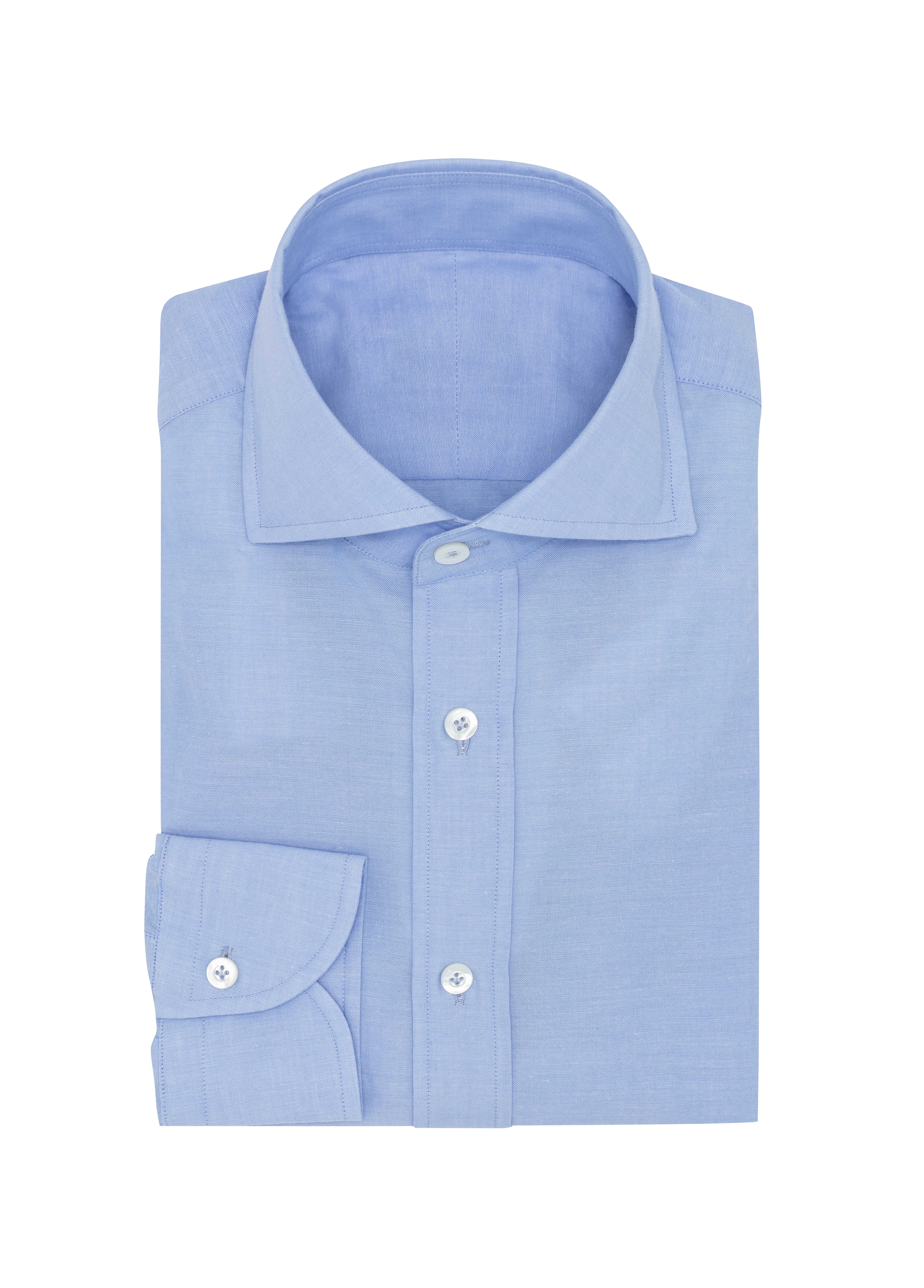 Light Blue Chambray Cotton Shirt