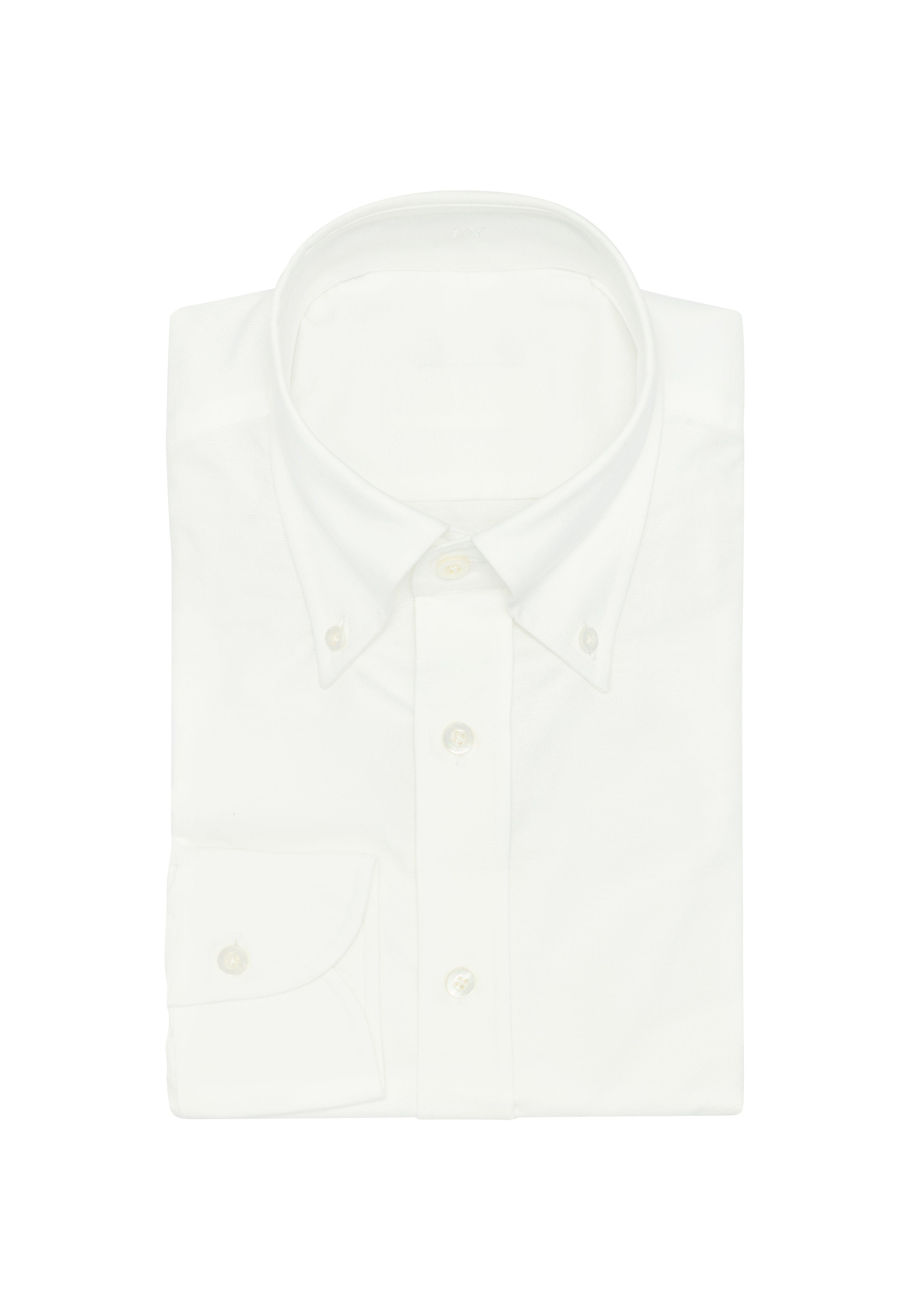 White Stretch Cotton Oxford Shirt