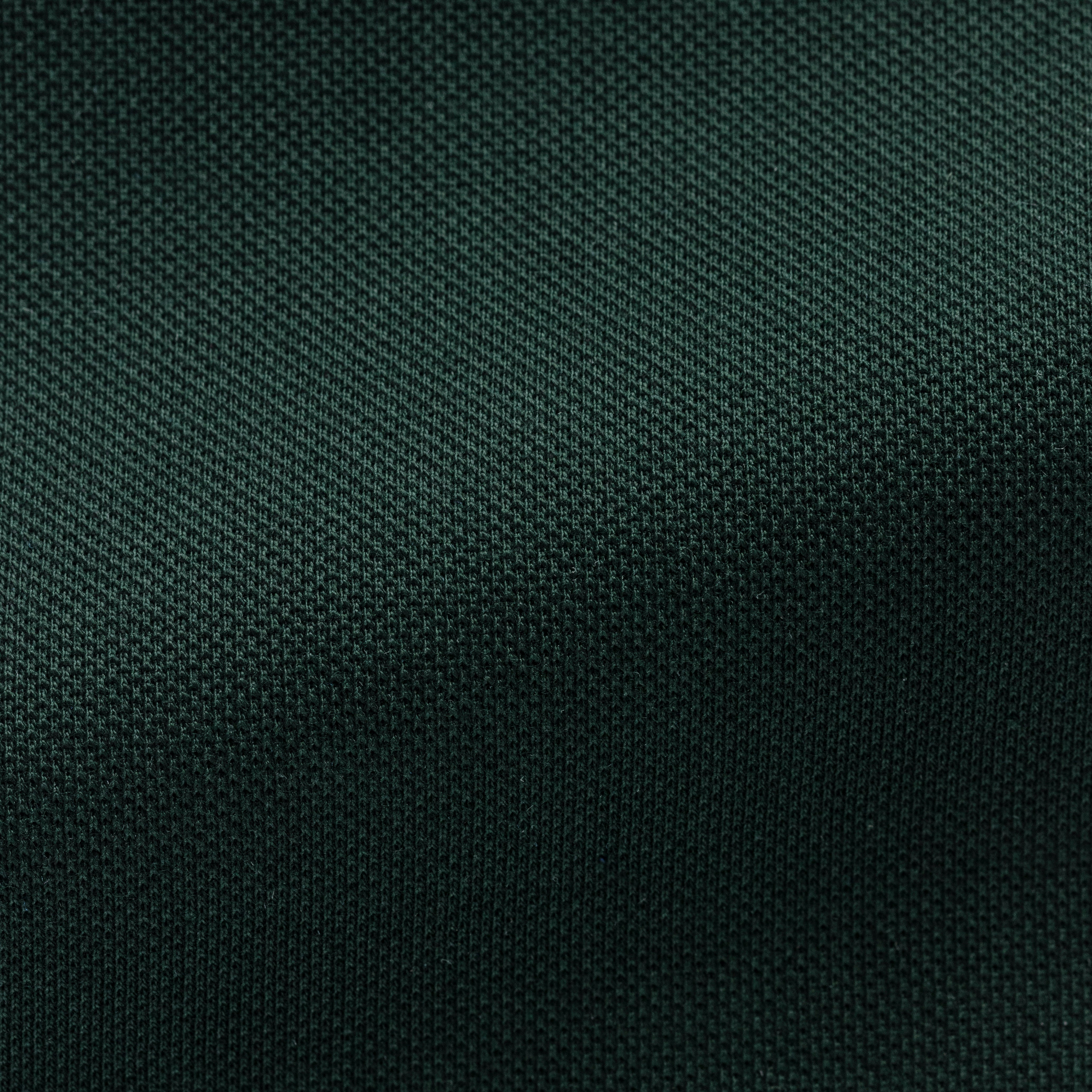 Dark Green Cotton Piqué Knit Shirt