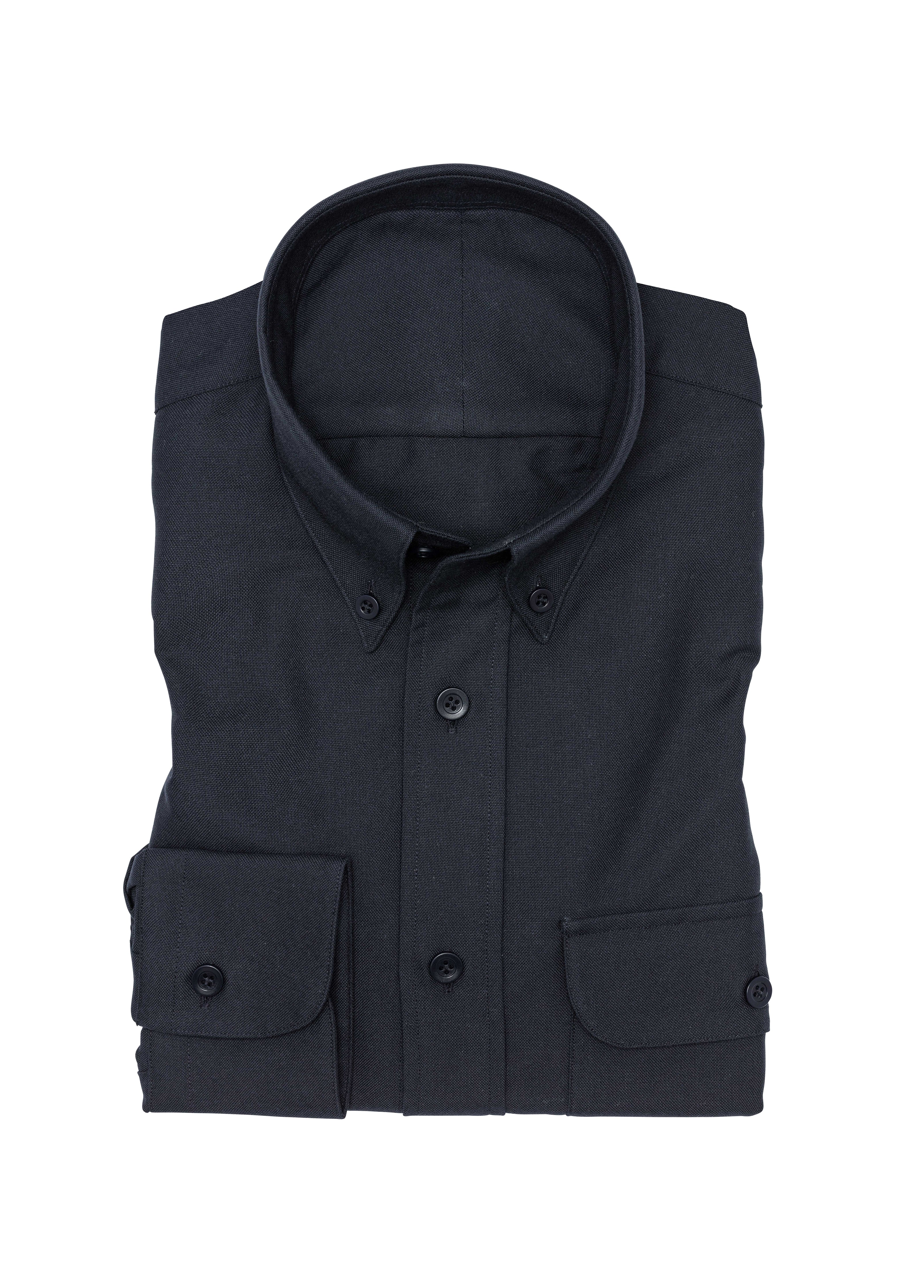 Midnight Blue Cotton Oxford Shirt