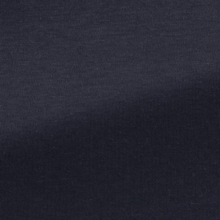 Navy Blue Cotton Interlock Knit Shirt