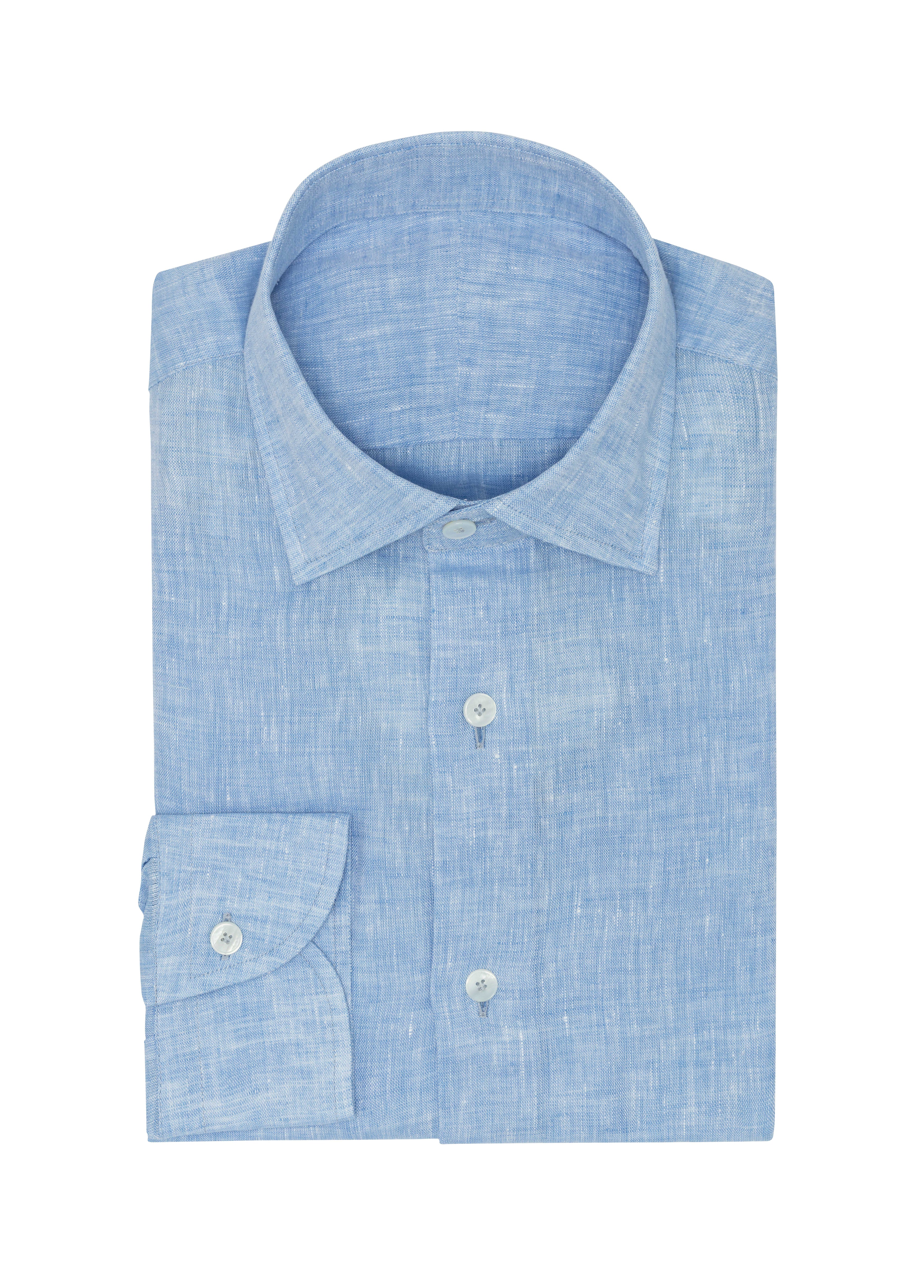 Cornflower Blue Linen Shirt