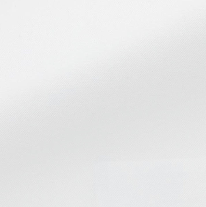 White Cotton Fine Twill Shirt