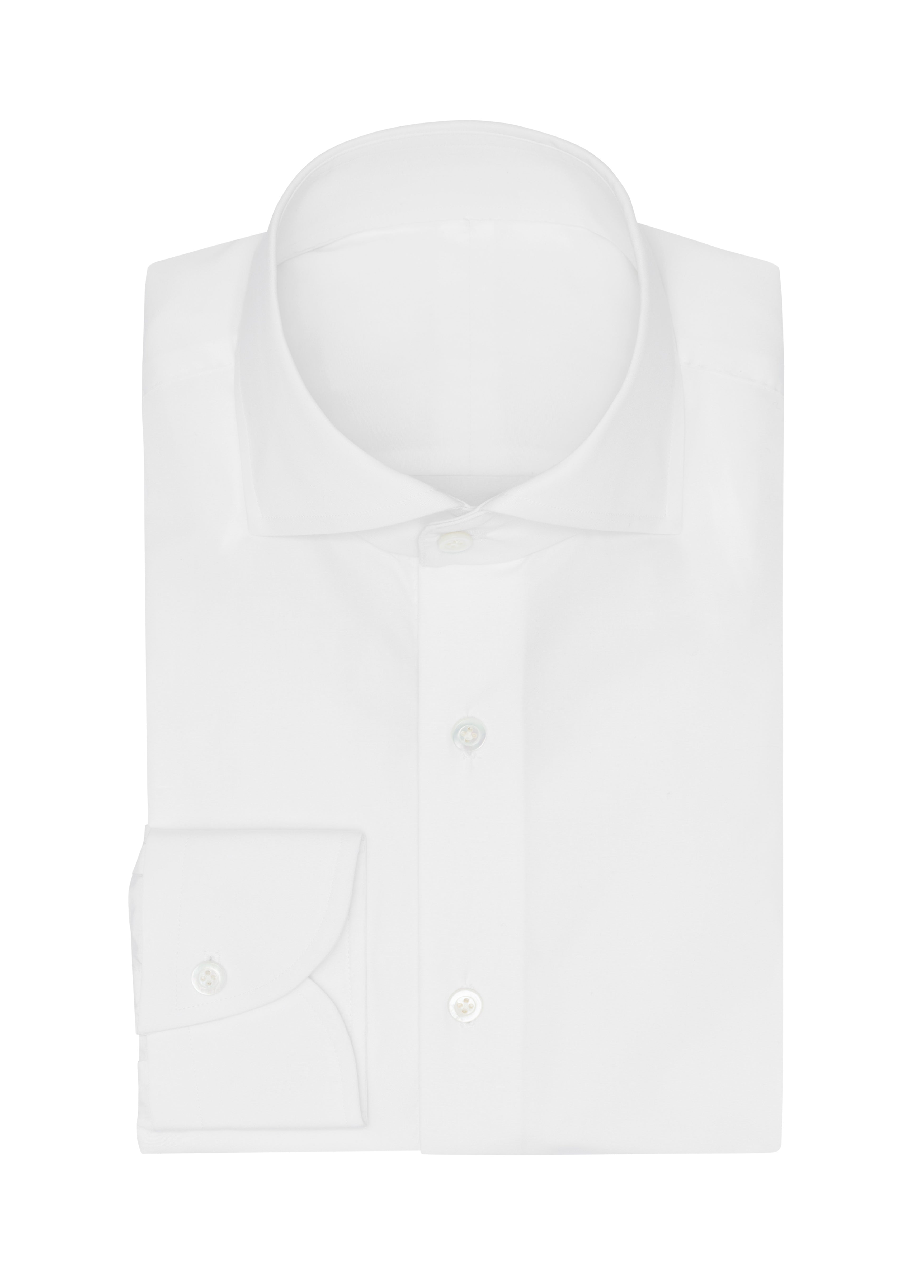 White Cotton Fine Poplin Shirt