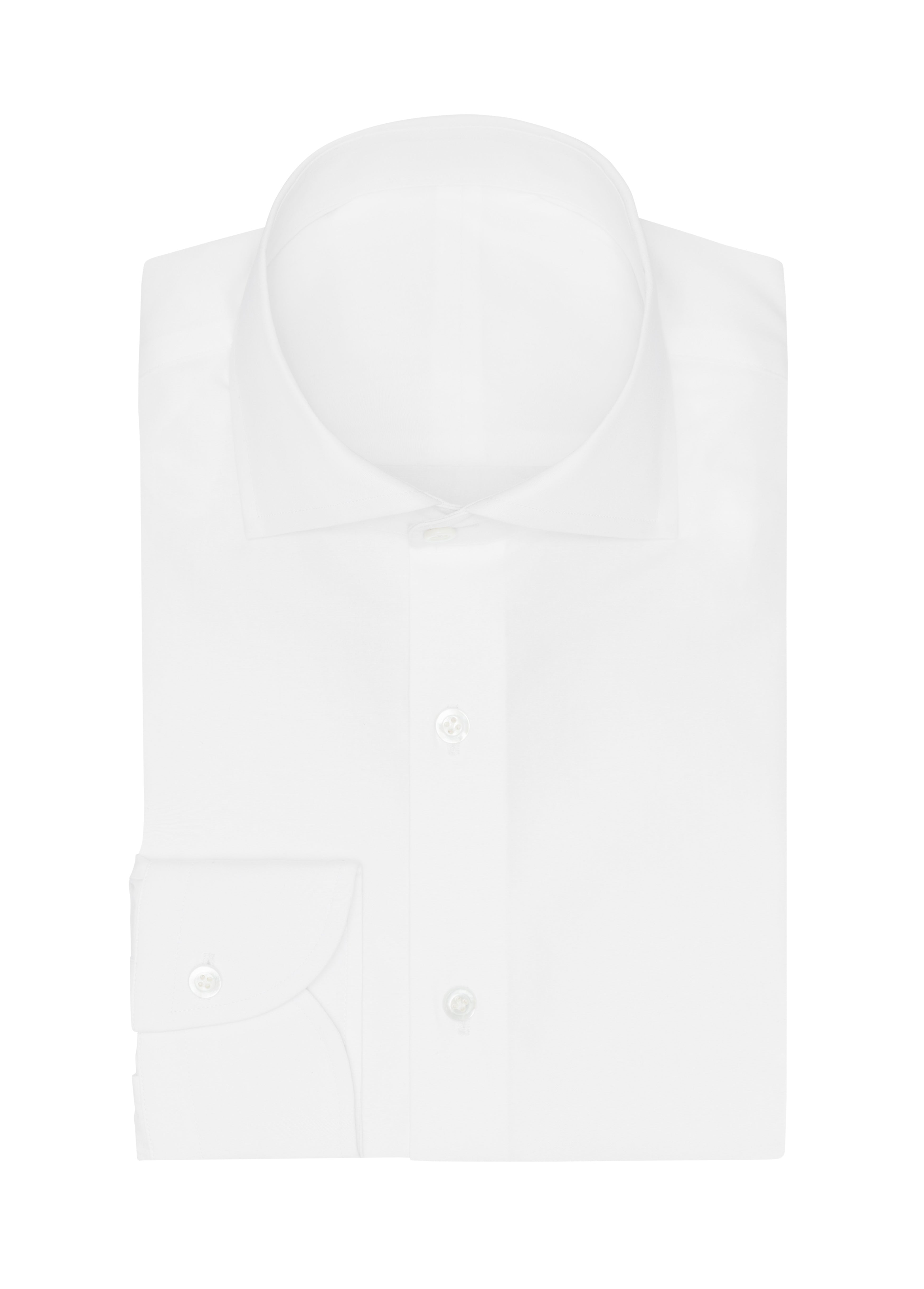 White Cotton Poplin Shirt