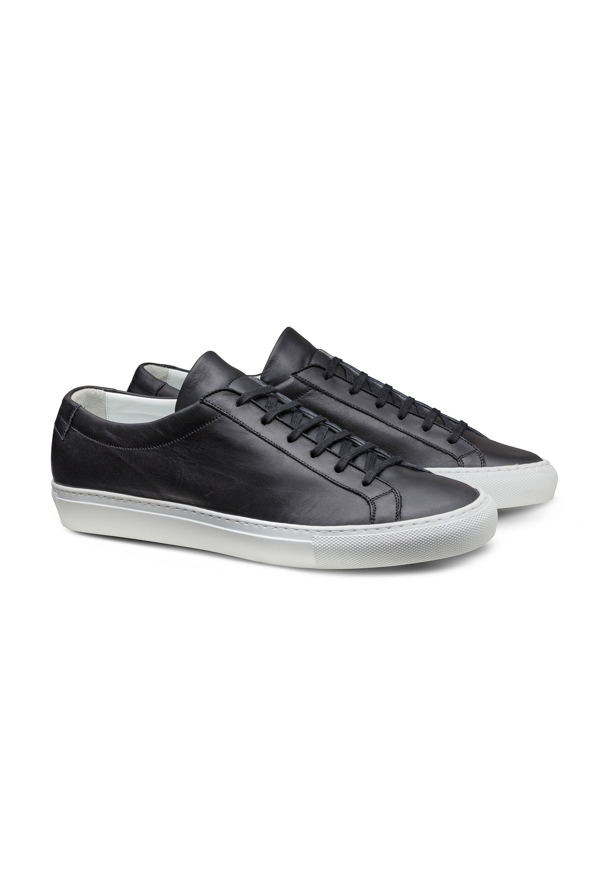 Black Calf Low Sneaker