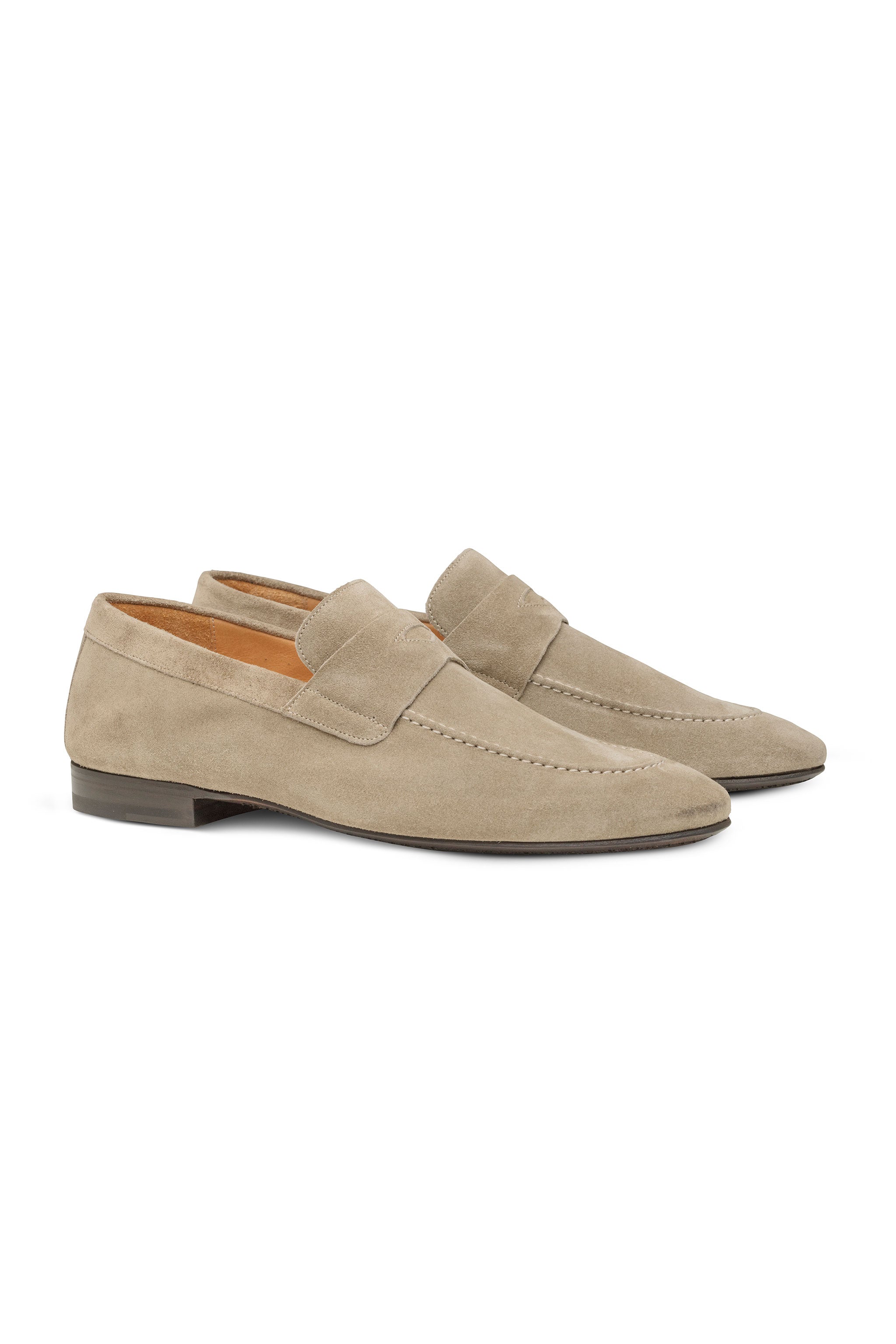 Taupe Summer Suede Penny Loafer
