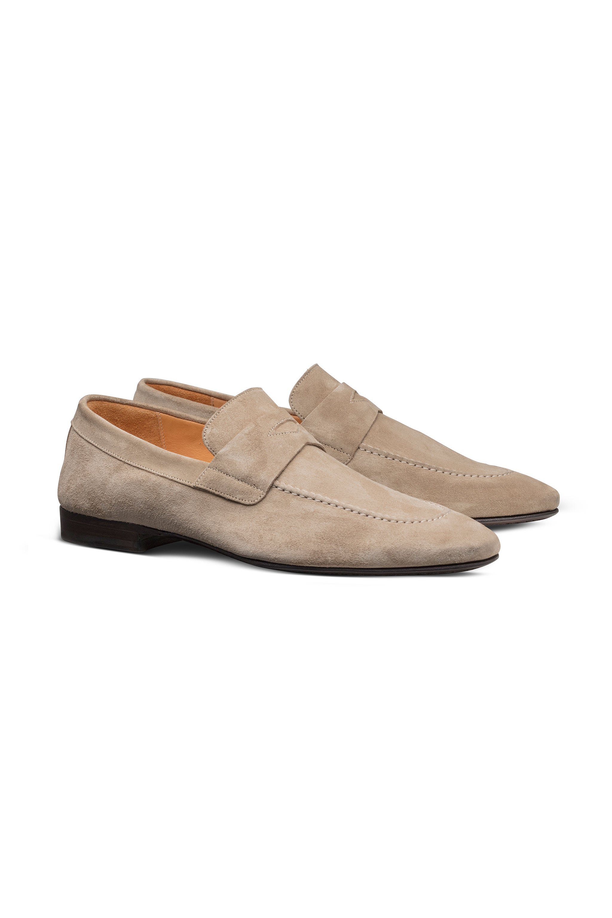 Sand Summer Suede Penny Loafer