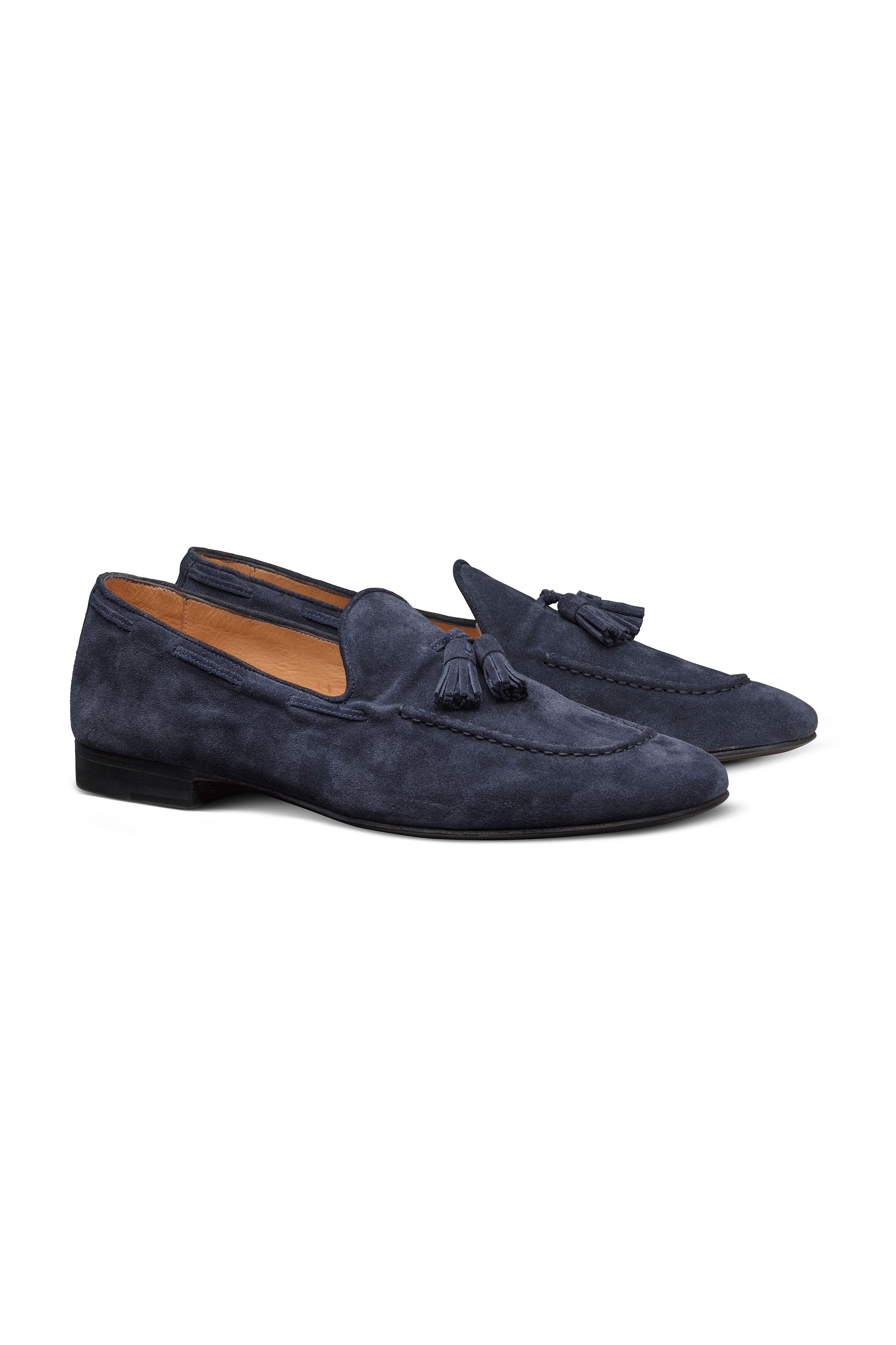 Midnight Blue Summer Suede Tassel Loafer