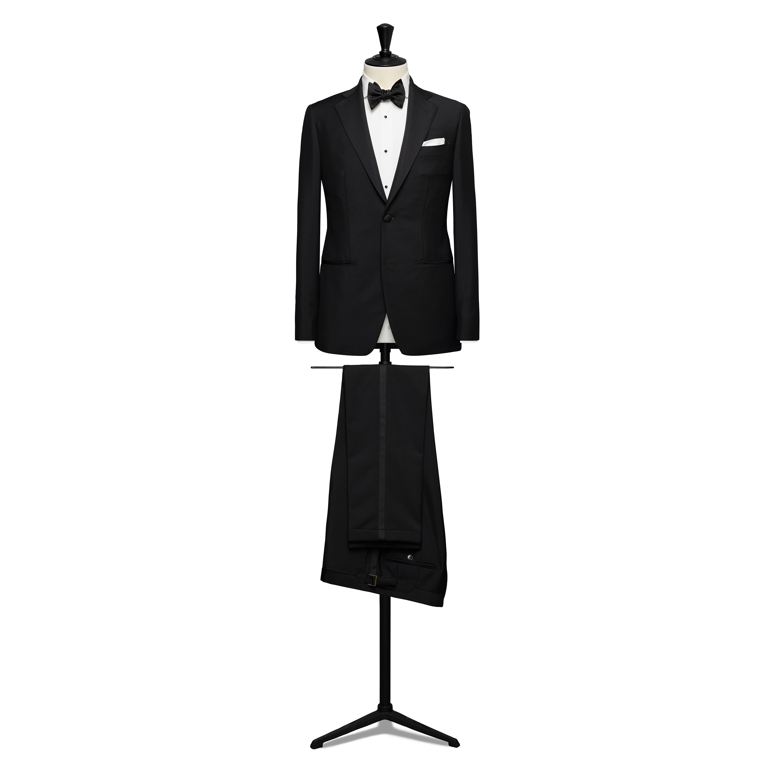 Black Wool-Mohair Tropical Tuxedo