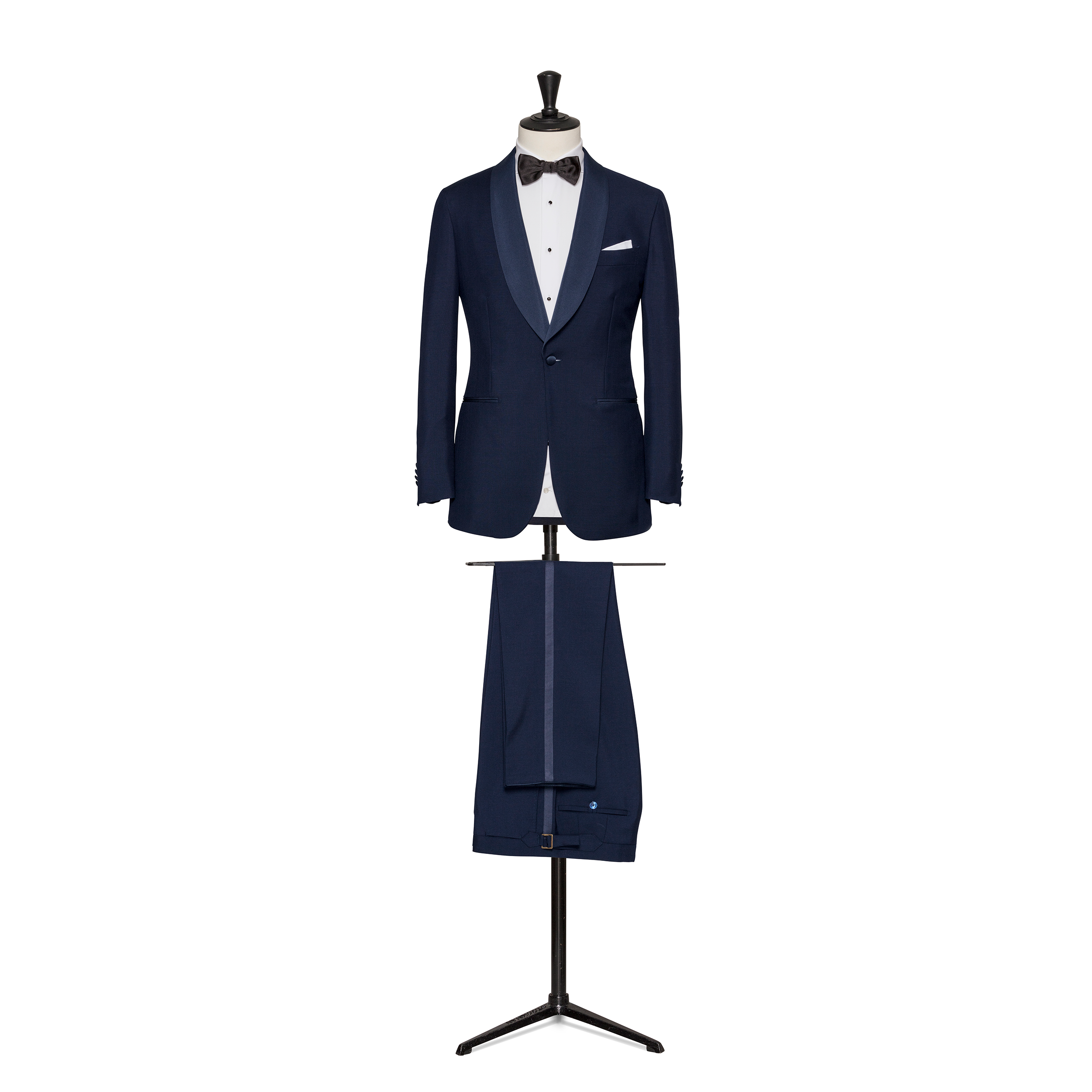 Neapolitan Blue Tropical Wool-Mohair Tuxedo