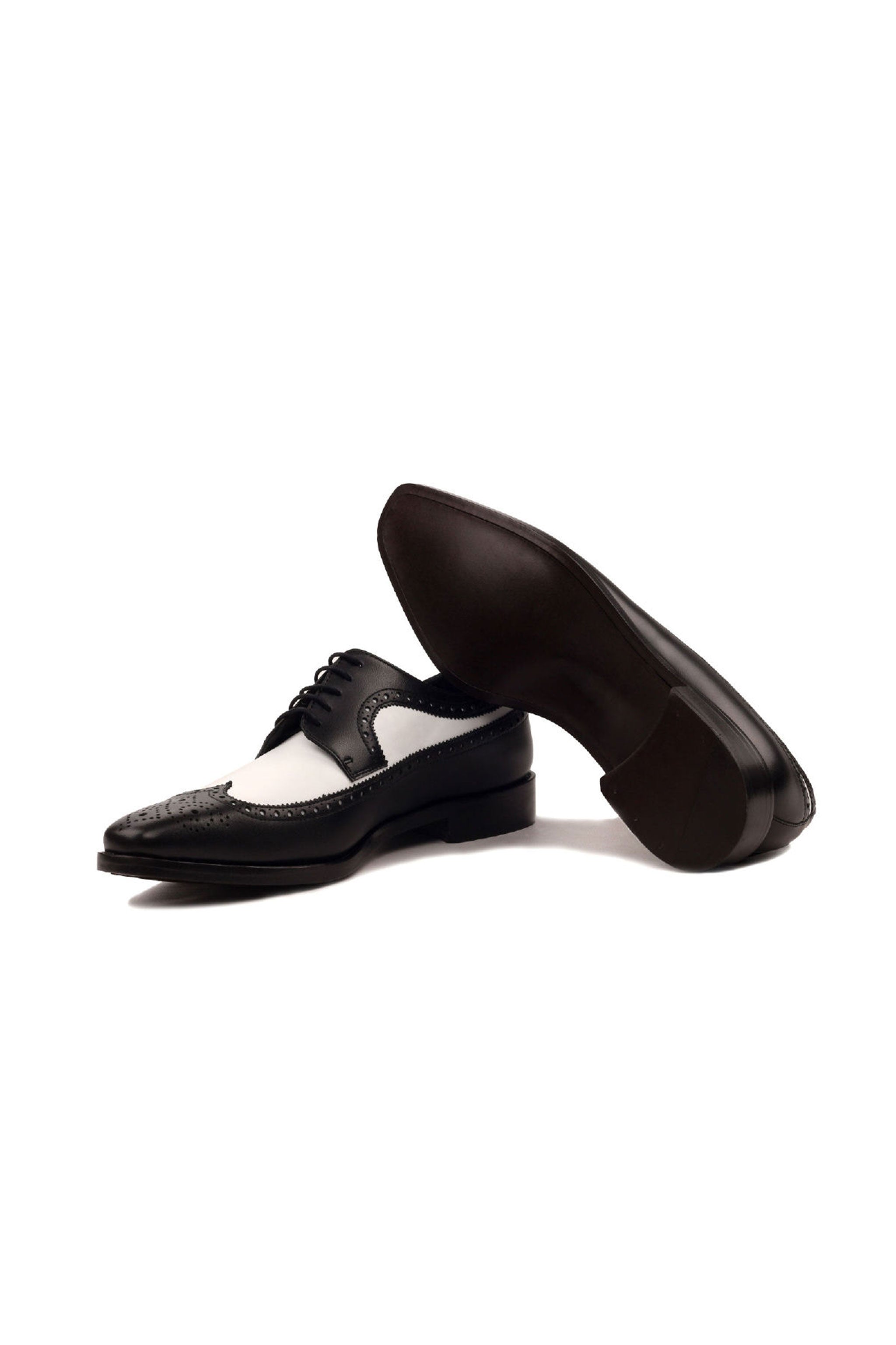 Black Box Calf + White Box Calf Longwing Blucher
