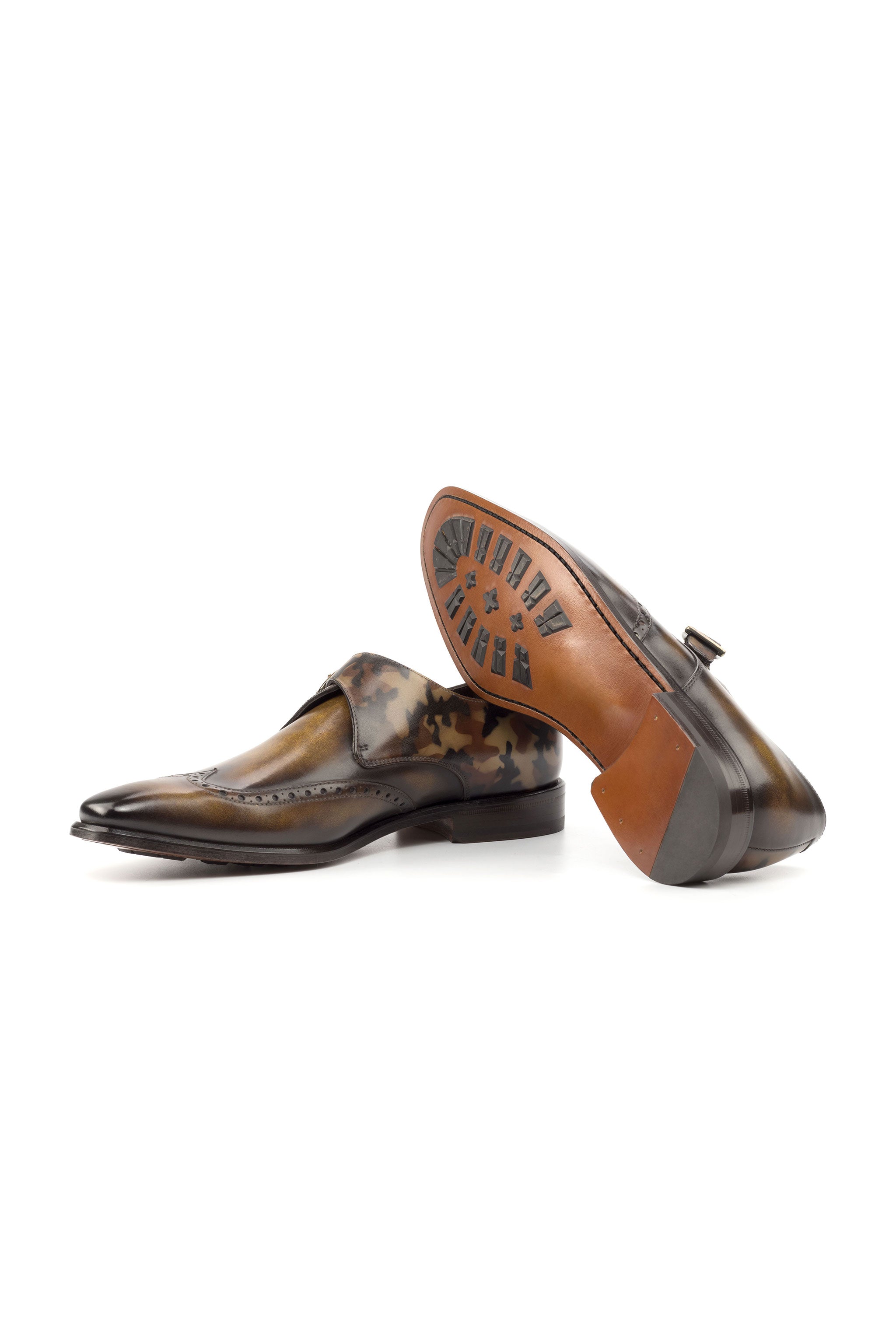 Brown Camo Patina + Tobacco Patina Single Monk
