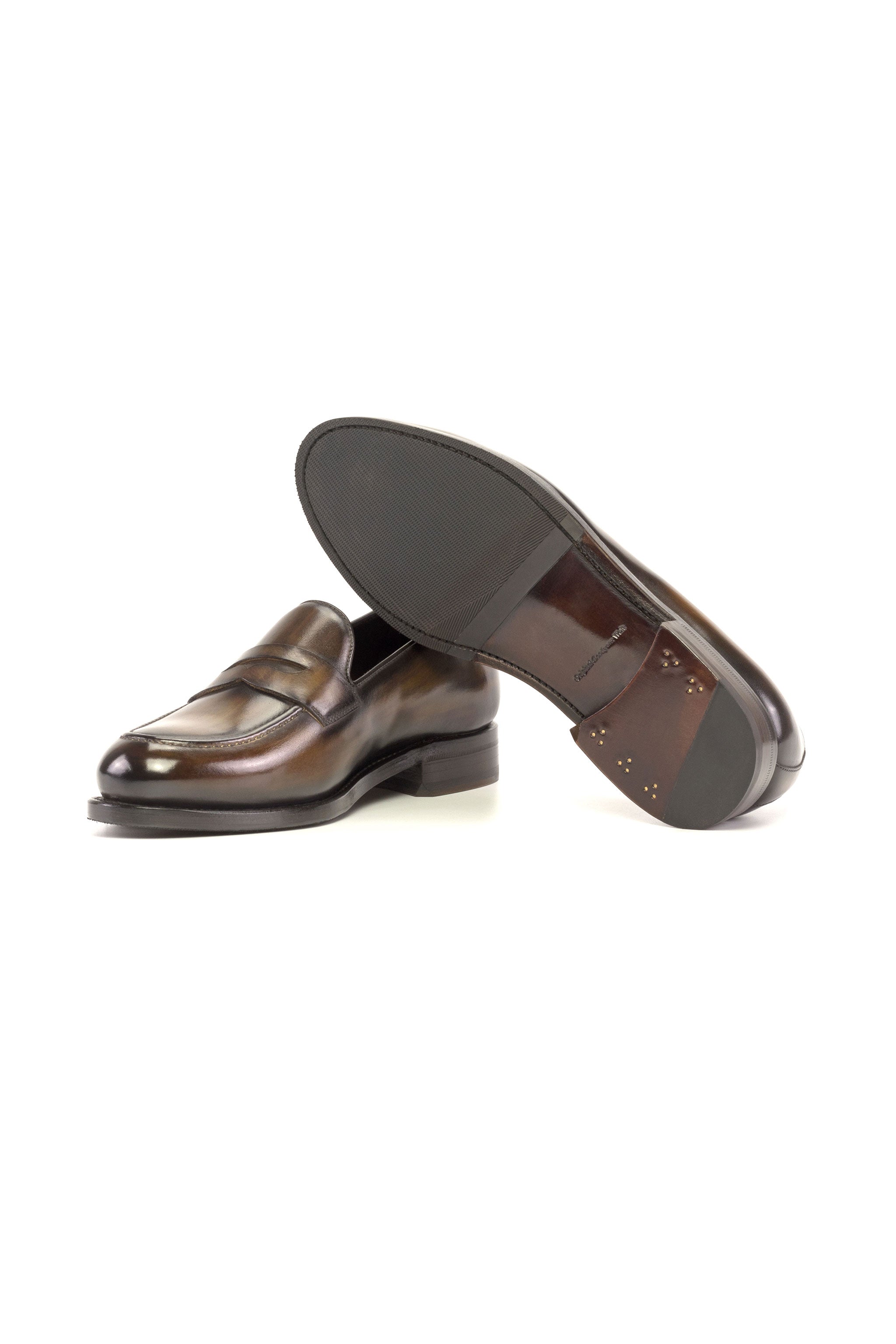 Brown Patina Penny Loafer