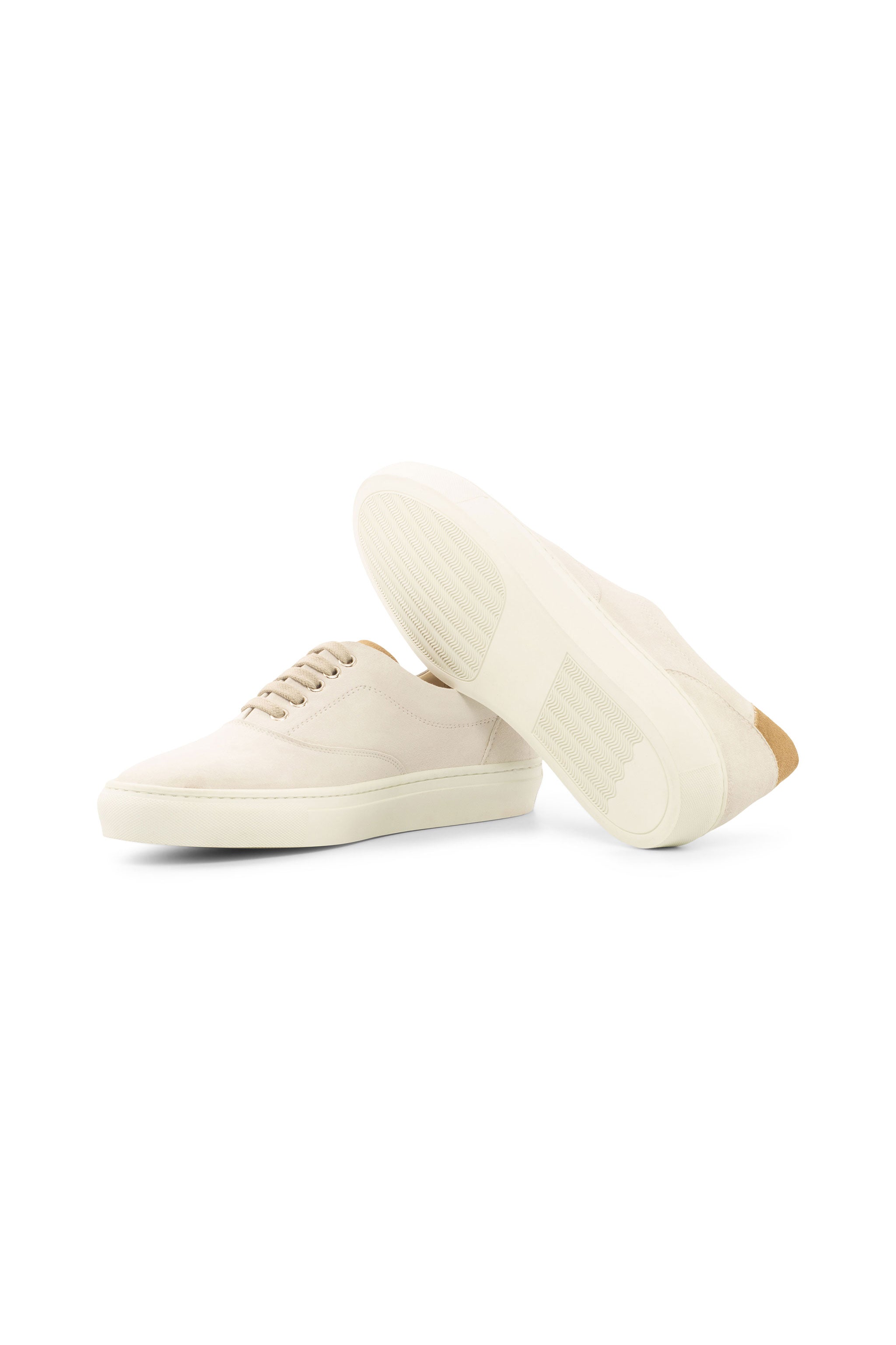 Camel Kid Suede + White Kid Suede Top Sider Sneaker