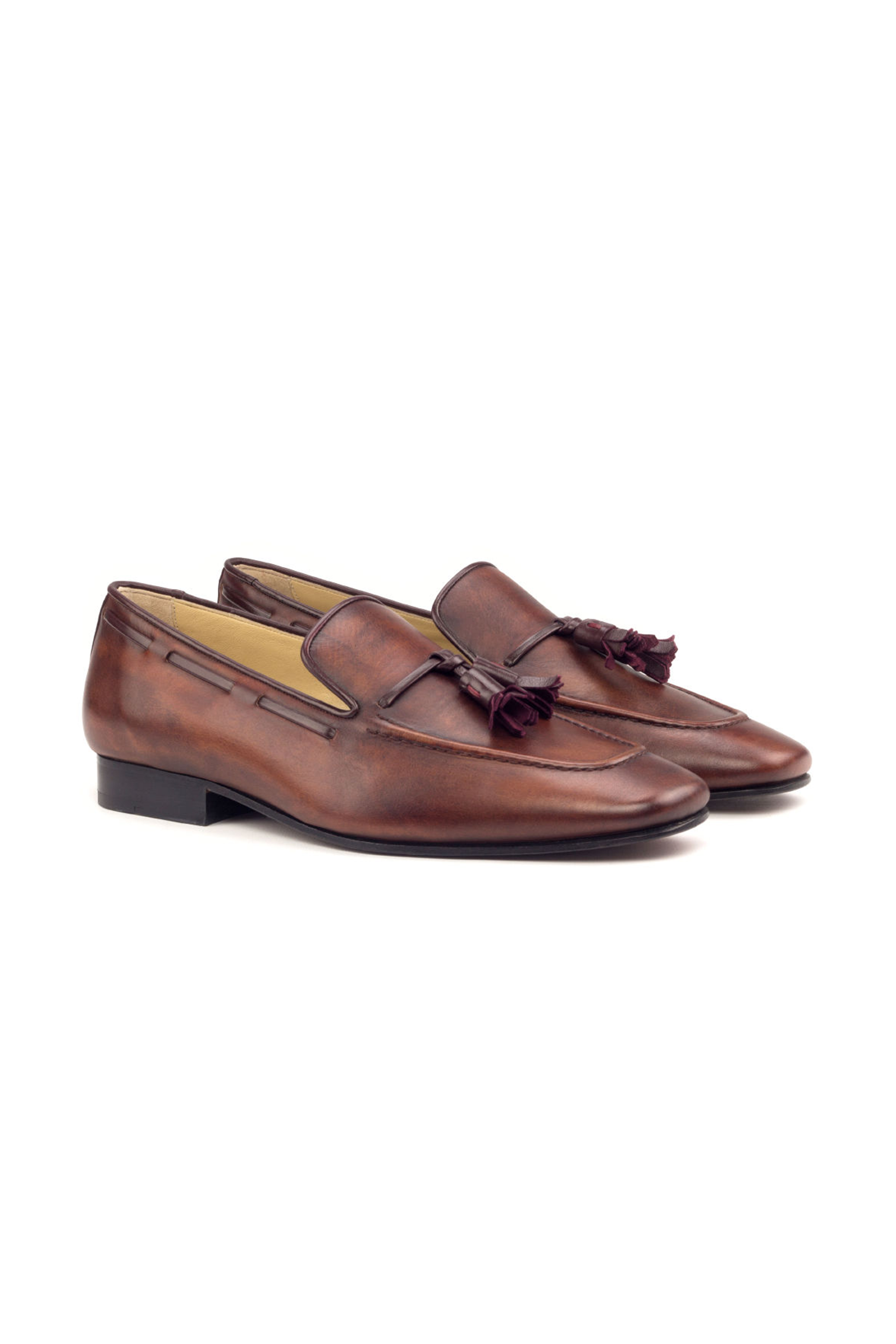 Cognac Painted Calf Drake Slipper